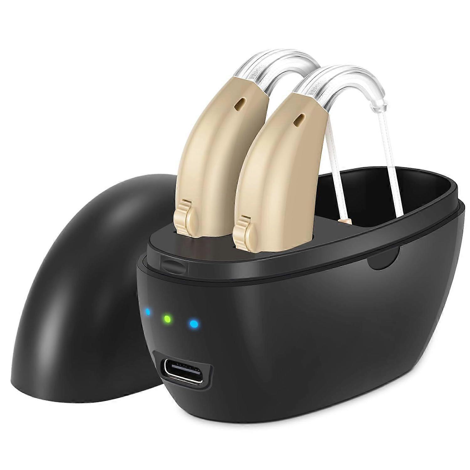 Updated Hearing Aids for Seniors,Rechargeable Hearing Amplifier with Noise