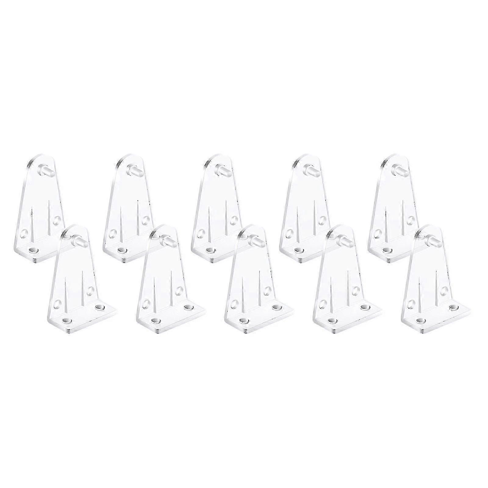 2 Inch Window Blinds Hold Down Clips – 10pcs Clear Plastic Brackets