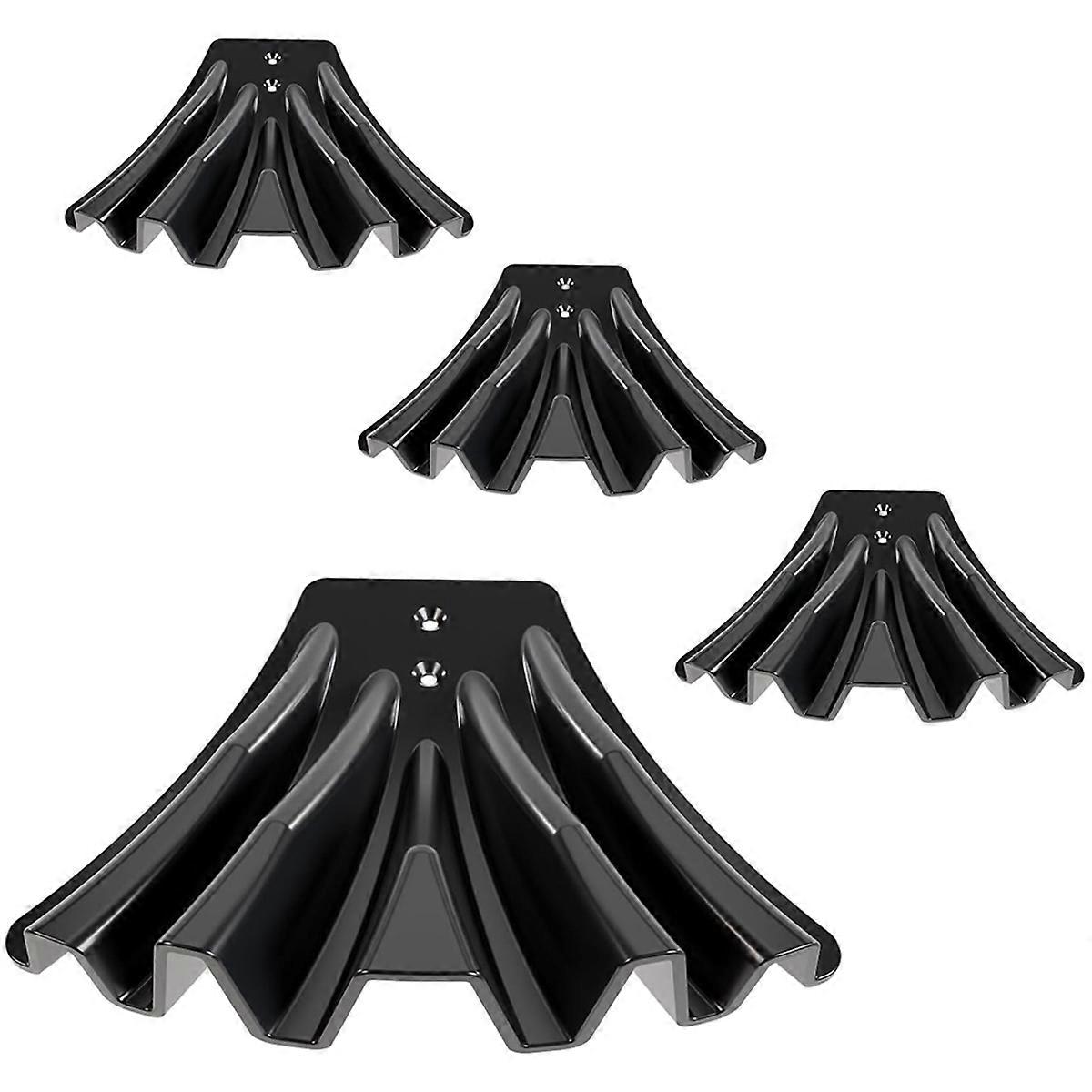4PCS Gutter Downspout Diverter,Gutter Downspout Extensions for Rainwater Dispersal,Rain Gutter Disperser Black