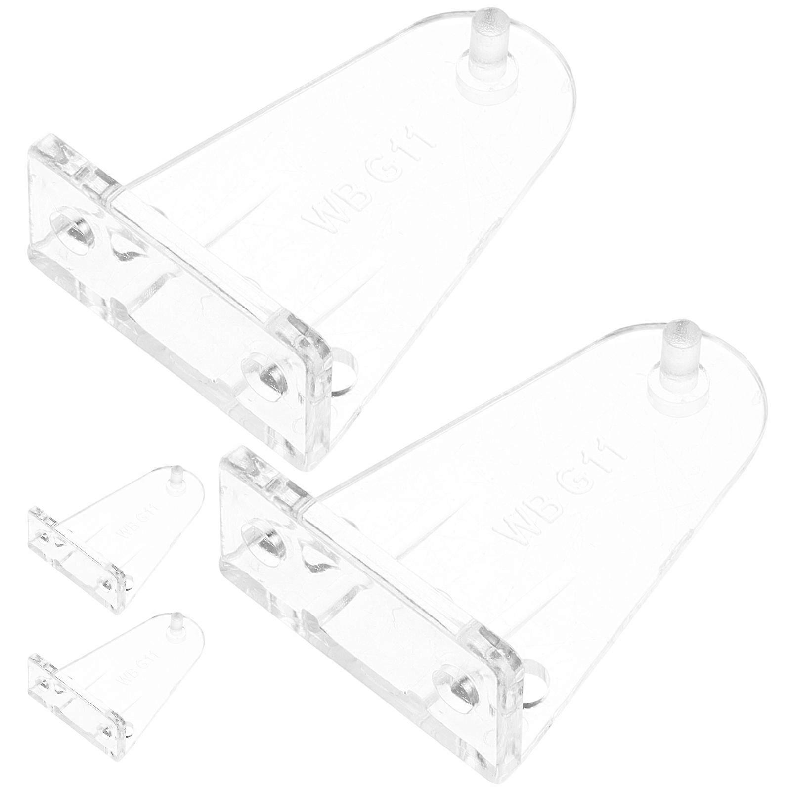 Blinds Holding Down Bracket Prevent Shaking For Homeowners 4Pcs Clear POM