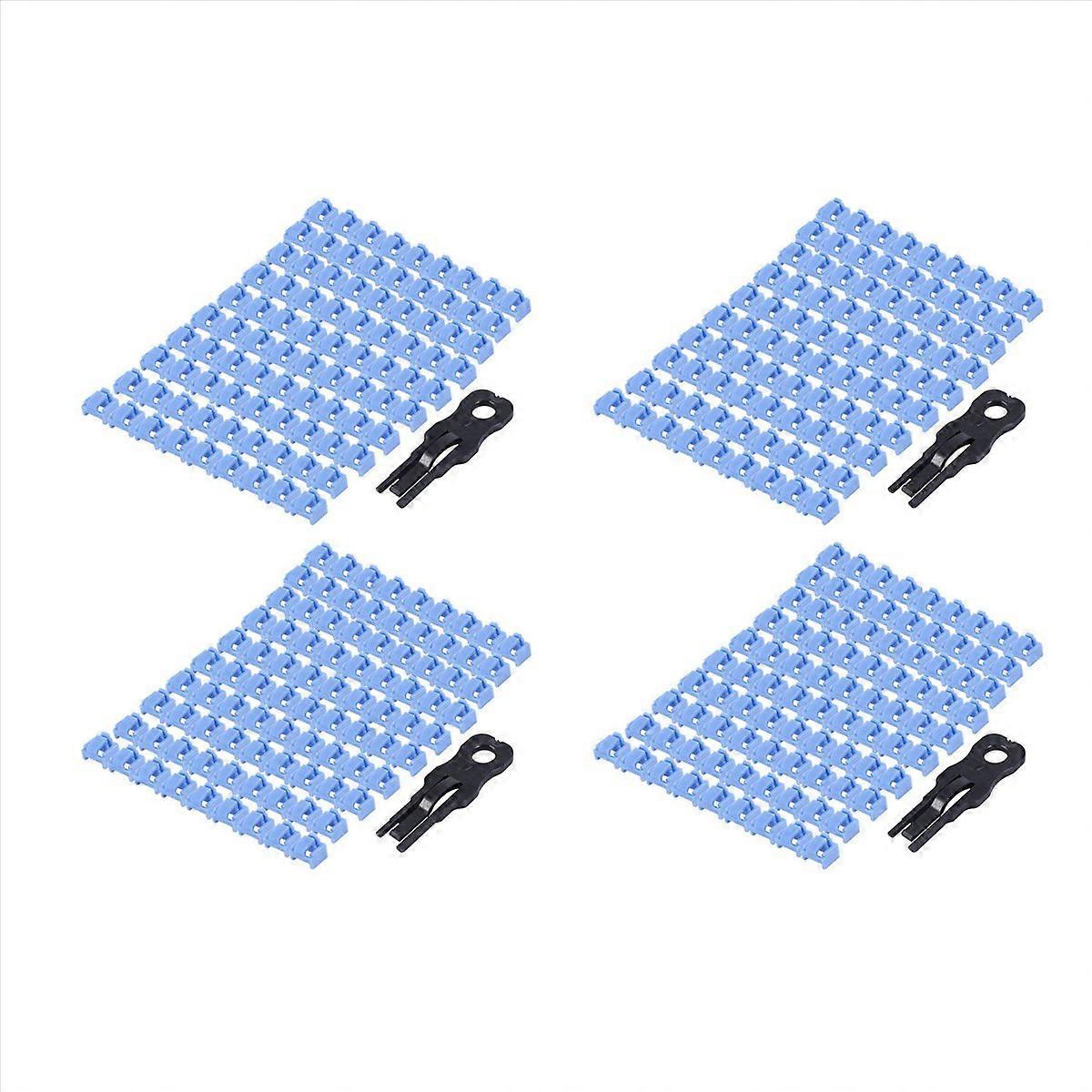 400 Pcs Blue RJ45 Port Ethernet LAN Hub Anti Dust Cover Plug Cap Blockout Protector with Proprietary