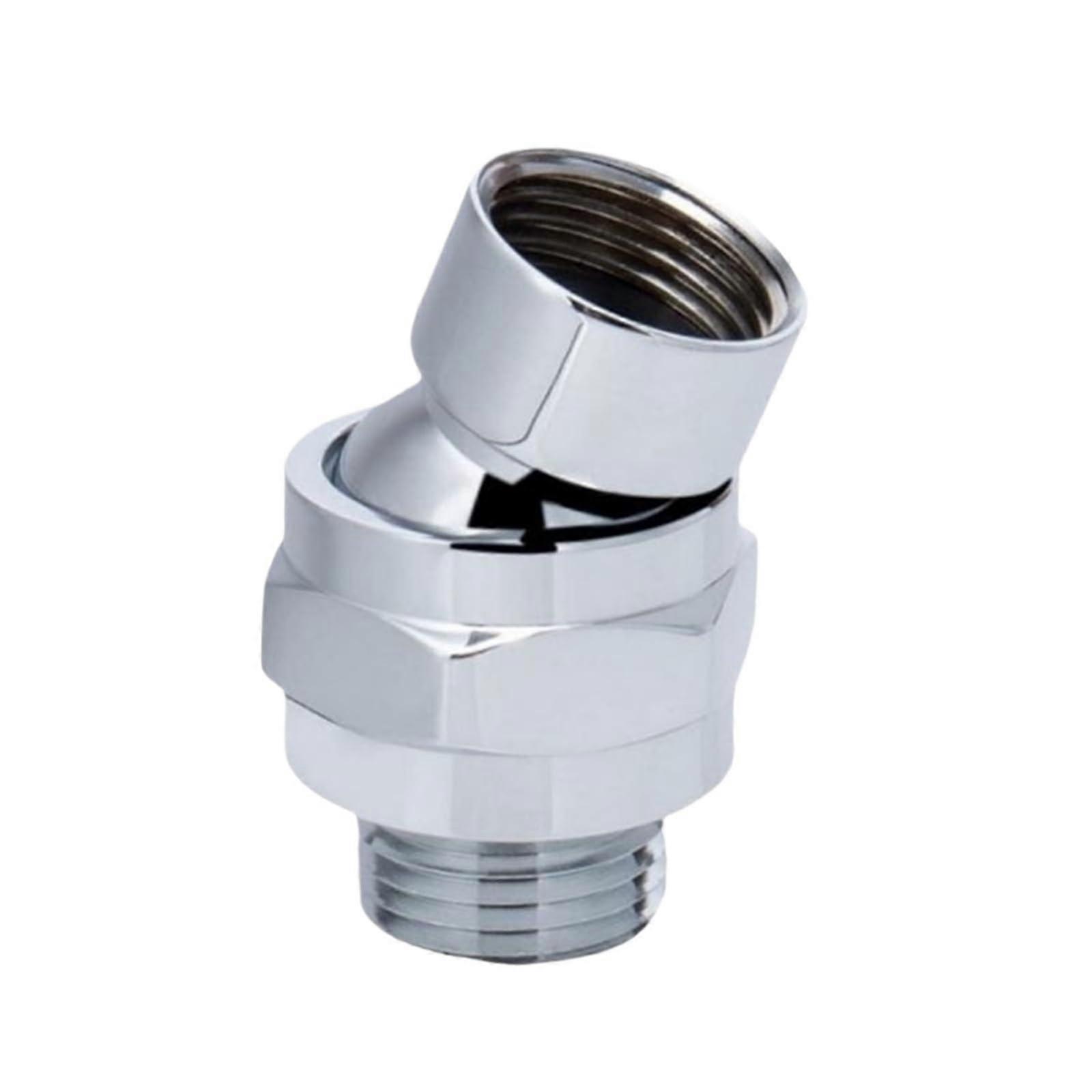 Shower Head Adapter Set of 3, 360° Rotating Plated Connector Joint for Bathroom Fixtures