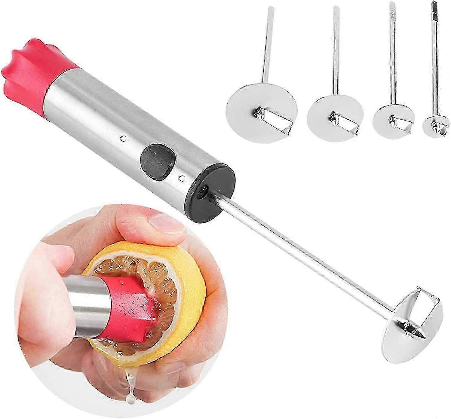 Vegetable Corer,Fruit Corer,with Anti-Slip Handle, 4 Sizes Drill