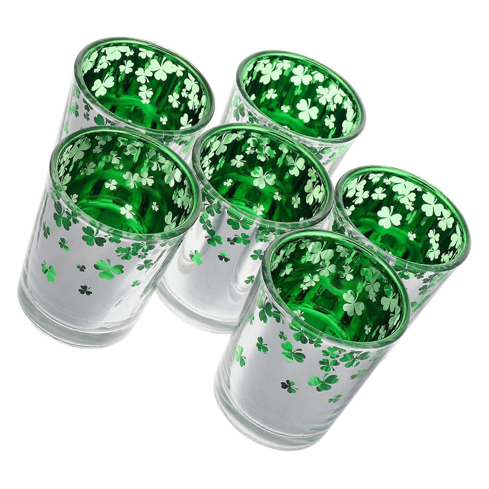 St Patricks Glass Candle Holder for Festive Table Set