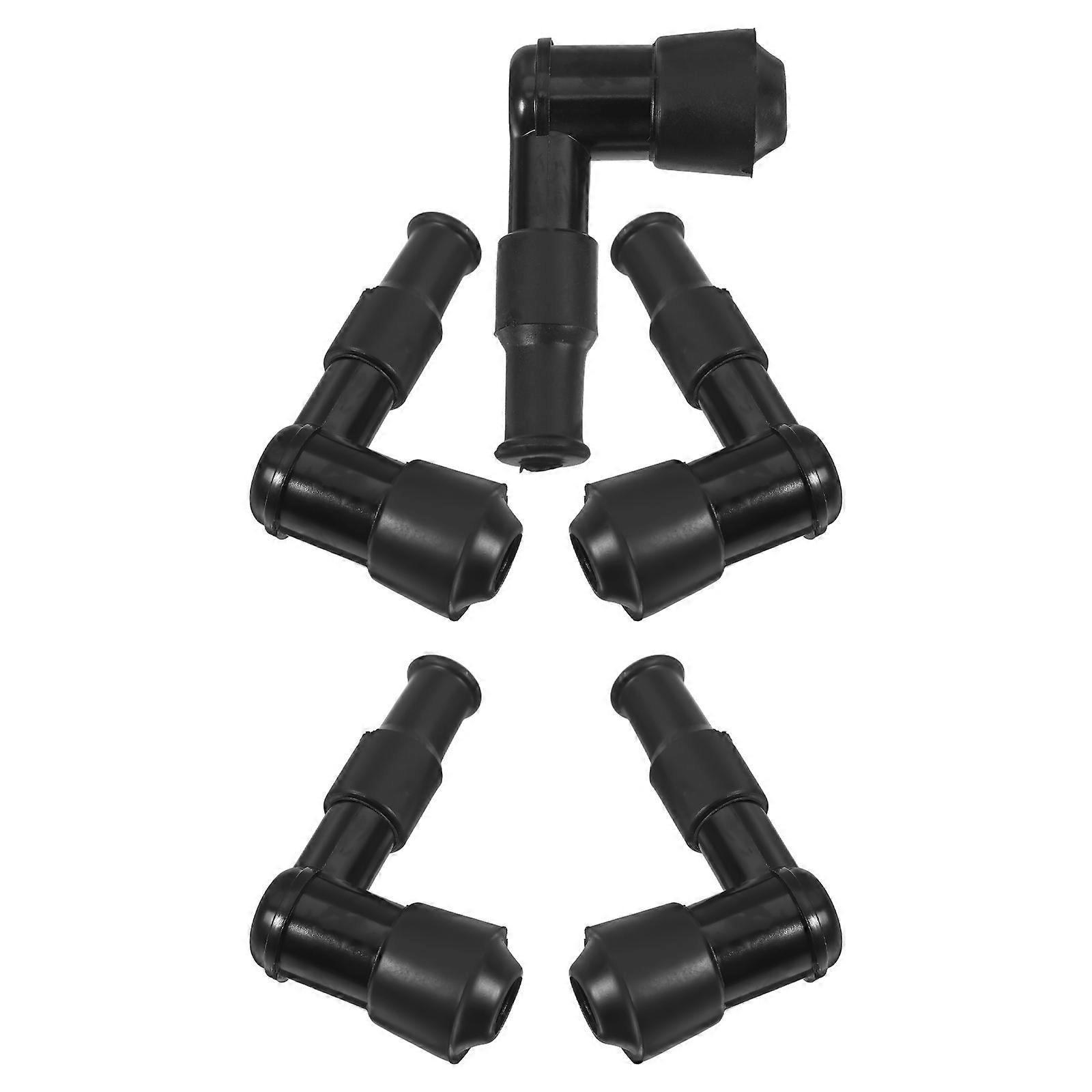 Spark Plug Cap Boot Cap for Gasoline Generator 5Pcs High Pressure Caps