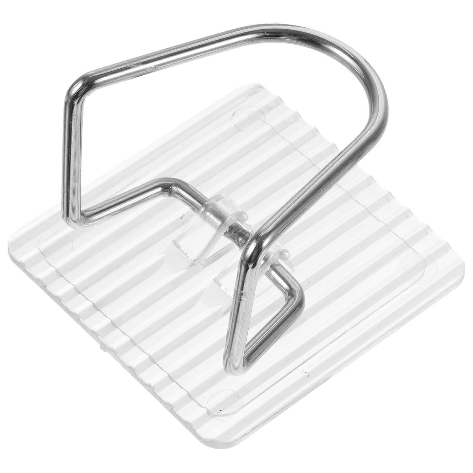 Transparent Plastic Sponge Storage Rack Adhesive Wall Hooks for Kitchen Sink Excellent Workmanship