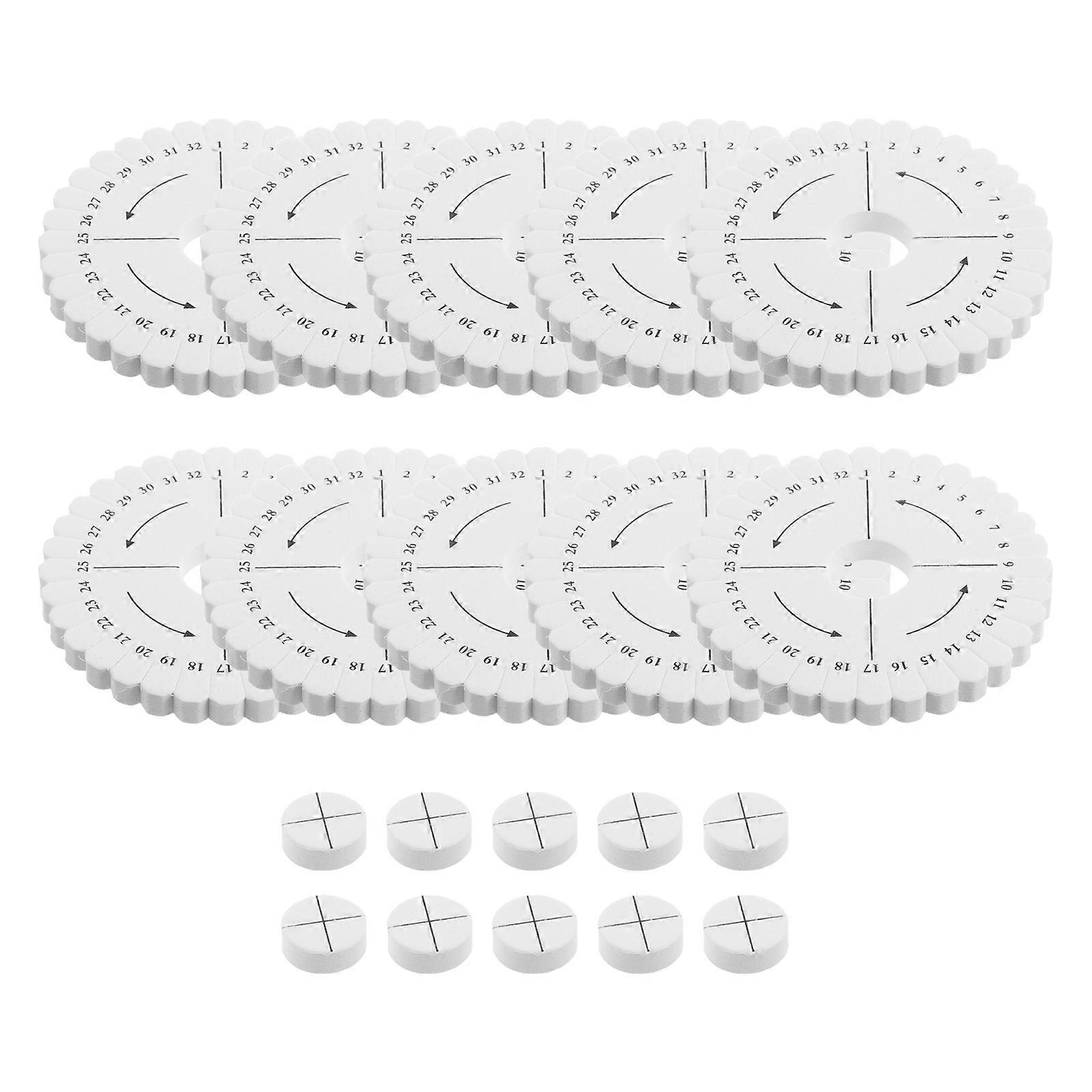Braiding Disk Bracelet Braiding Plate for Craft 10Pcs Round DIY Kit
