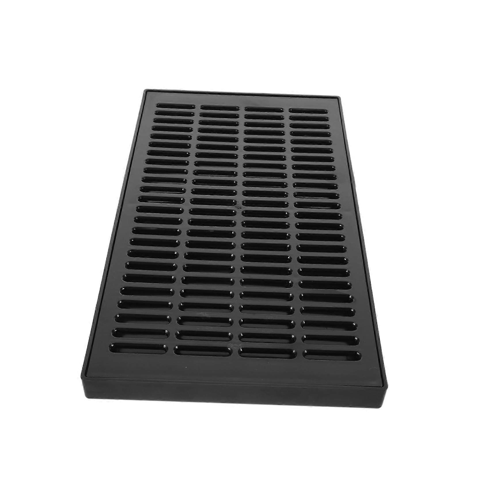 Rectangular Plastic Beer Drip Tray with Removable Catcher for Kegerator, Bar and Party Use