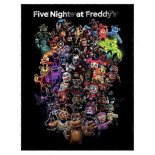 Five Nights At Freddys Collage Framed Poster