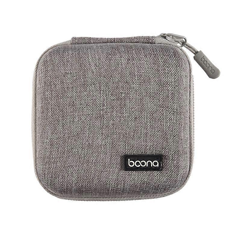 Portable Travel Storage Bag Multi-Function Storage Bag for Air/ Bank Data Cable Charger Headset Gray