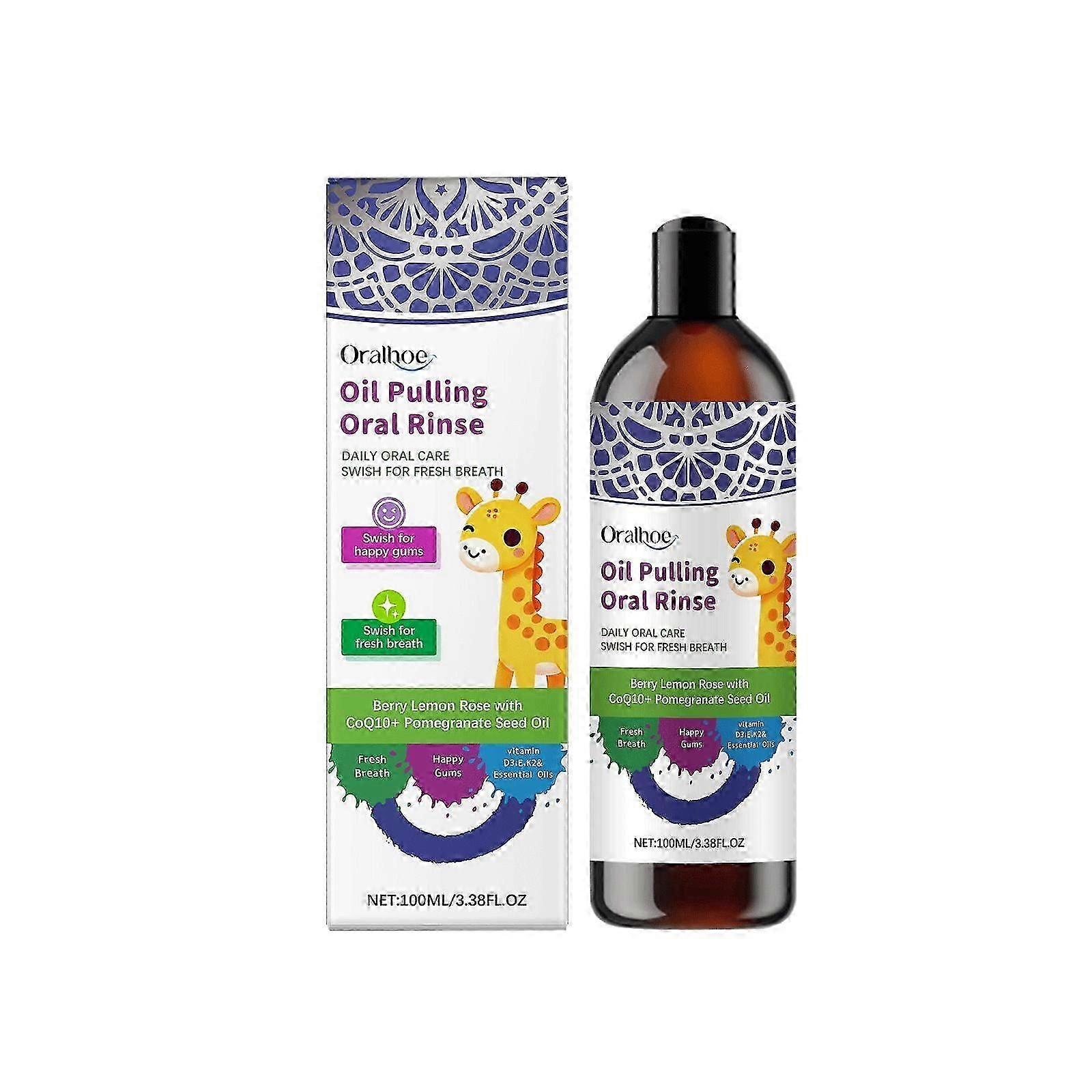 Fresh Raspberry Lemon Mouthwash - Deep Clean, Gentle, 100ml for Fresh Breath & Oral Hygiene