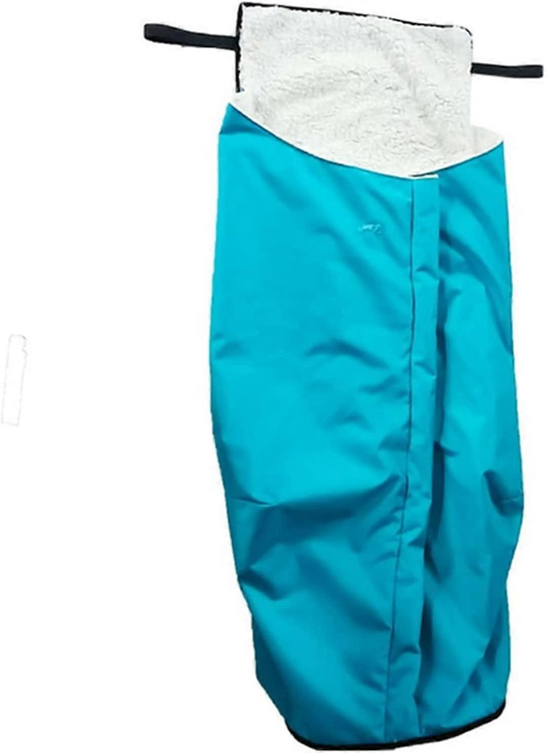 Wheelchair Blanket with Soft Fleece Lining, Warm Waterproof Lap Cover for Winter, Universal Fit, Black