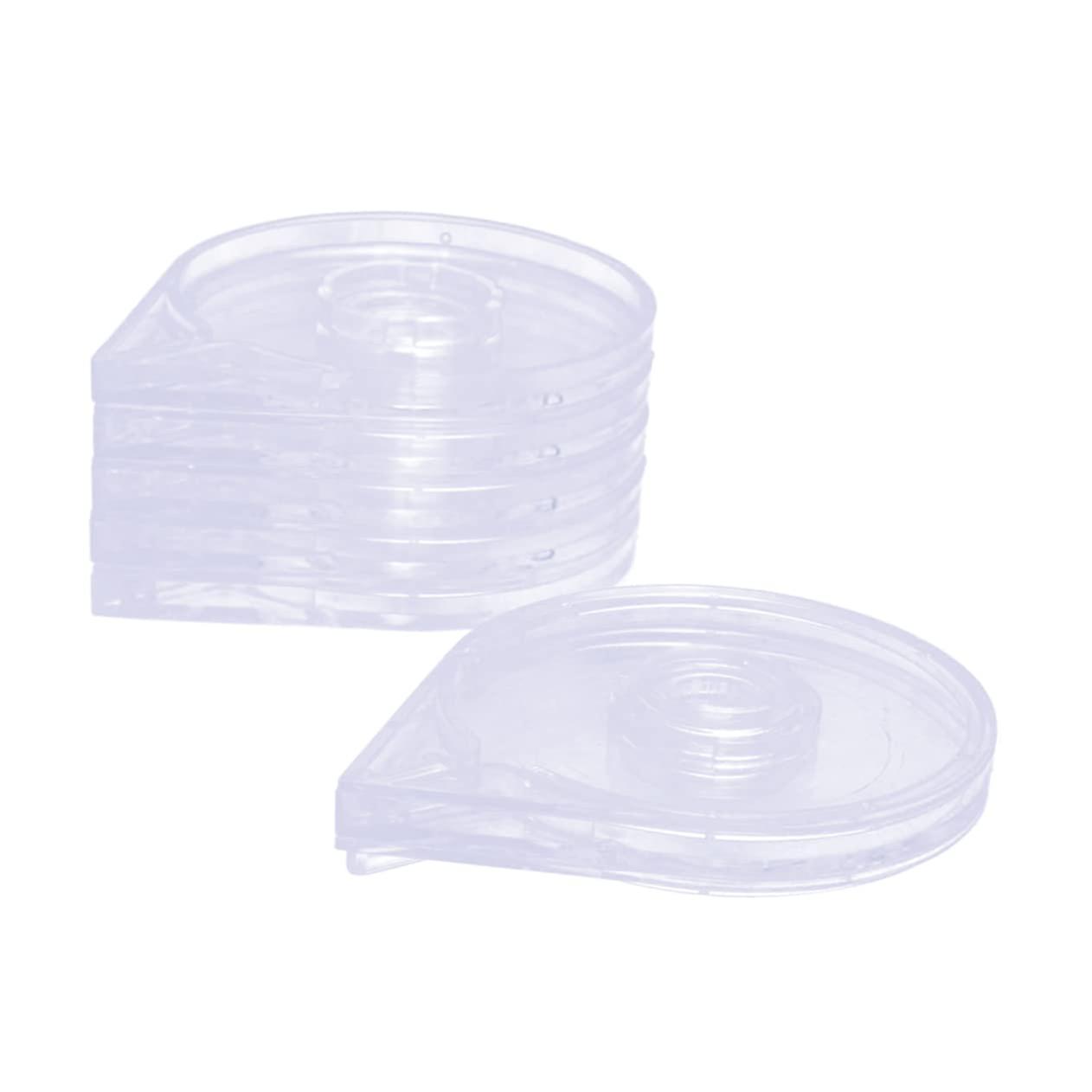 6pcs Clear Nail Striping Tape Holder for Precise Line Application and Professional Nail Art