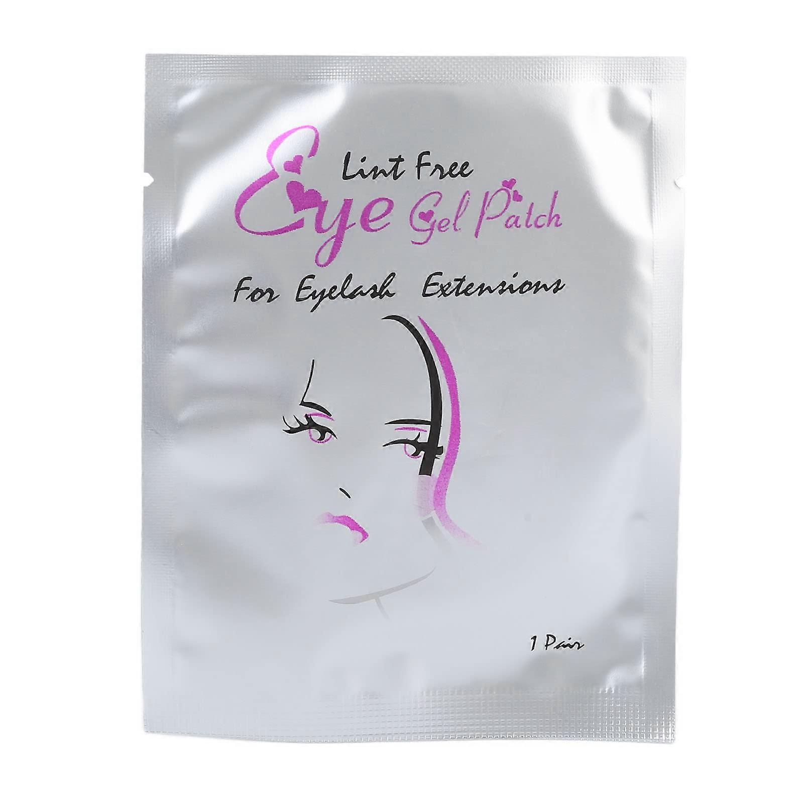 50pcs Eyelash Extension Pads with Hydrogel, Lint Under Eye Gel Pads for Precise Lash Application