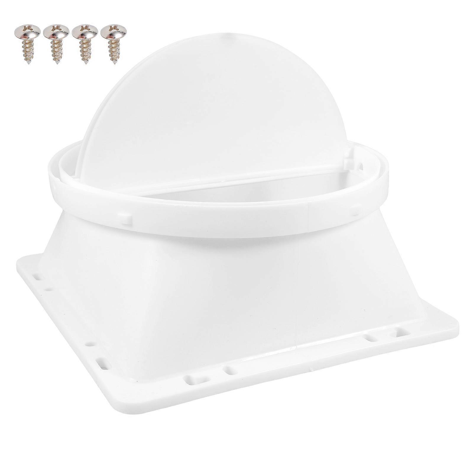 Range Hood Anti-Reverse Valve for Kitchen Airflow Control 3Sets White ABS