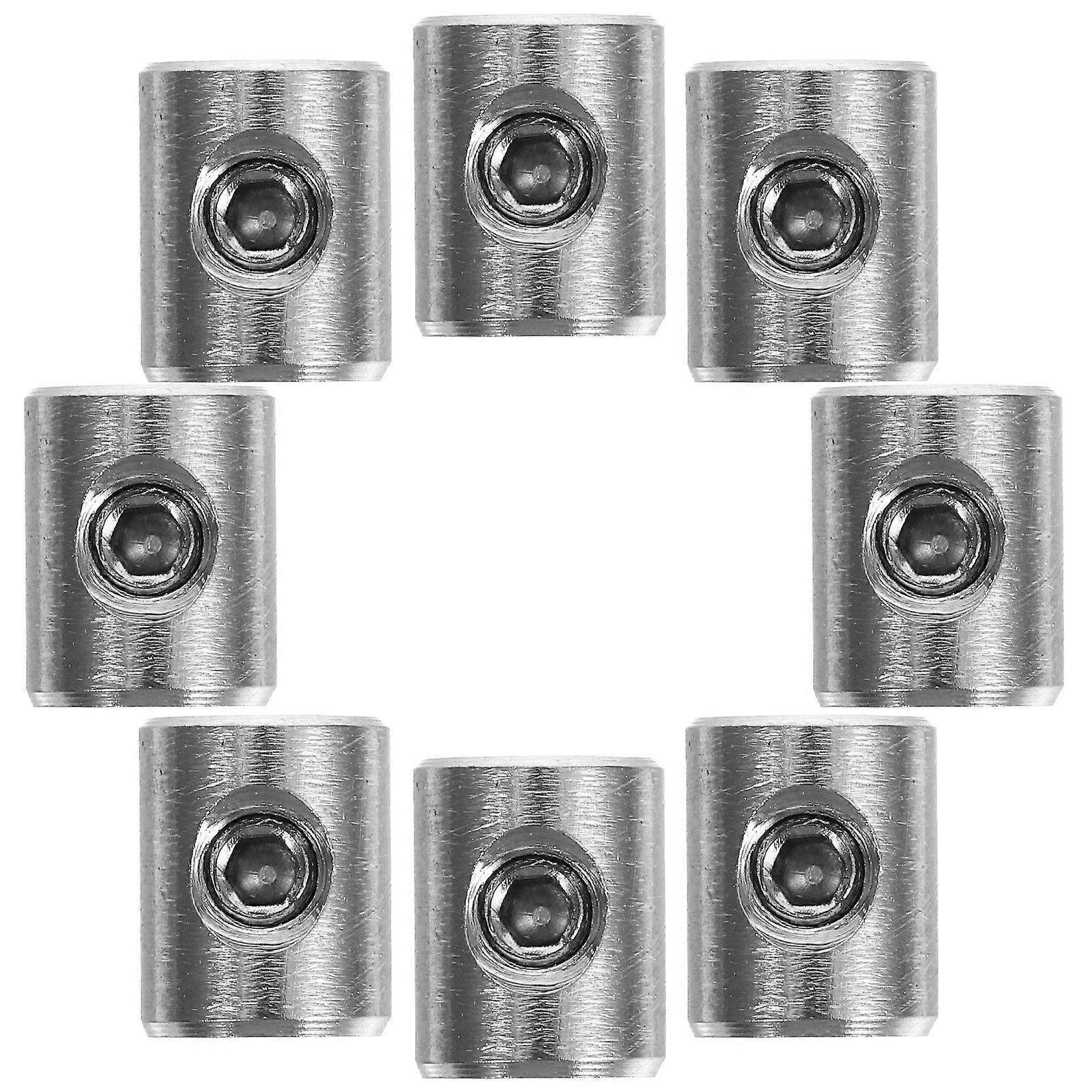 Silver Hexagonal Lock Stainless Steel Buckles for Wire Rope Clips 40Pcs