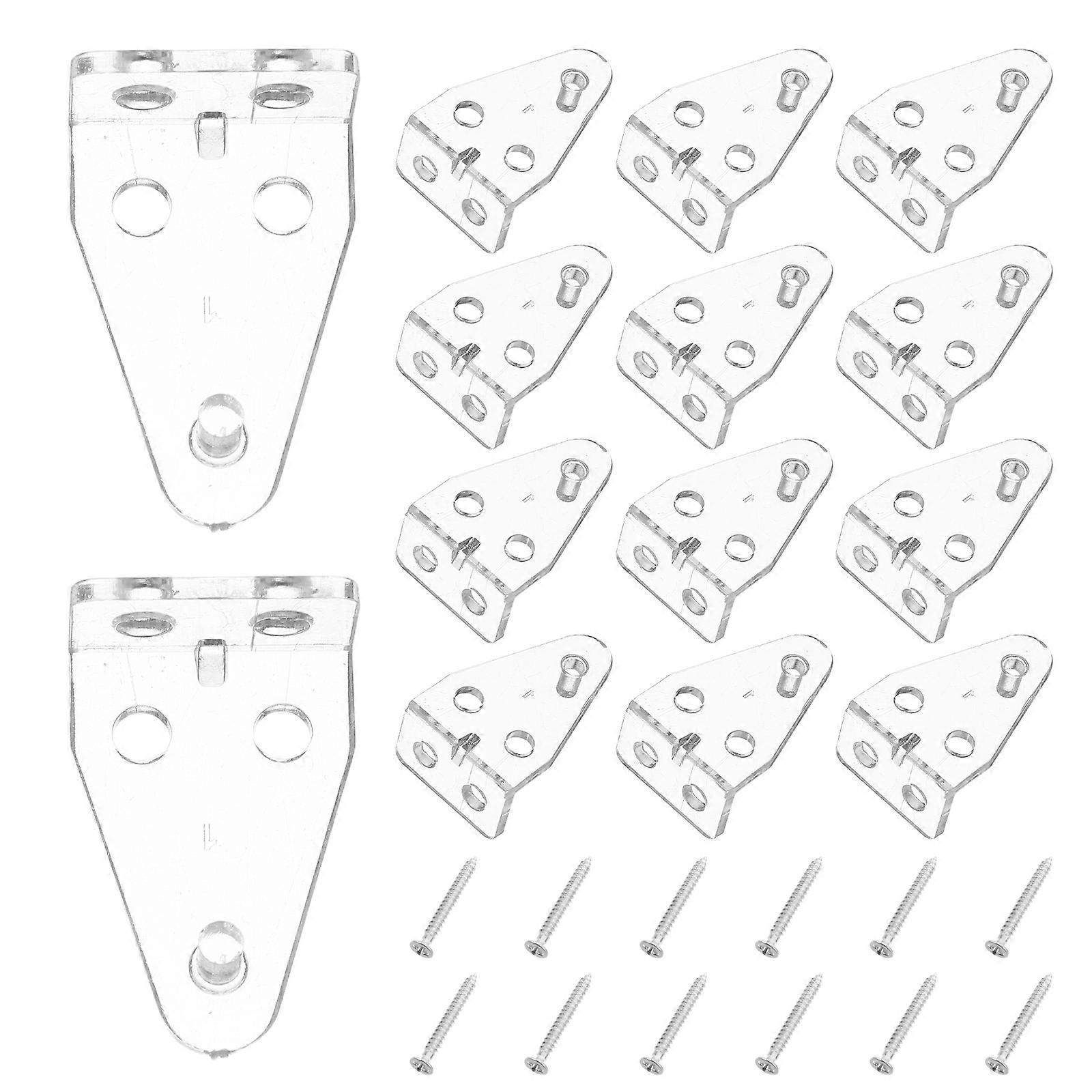 Clear Plastic Blinds Bottom Bracket Hold Clips for Window Shades 24Sets