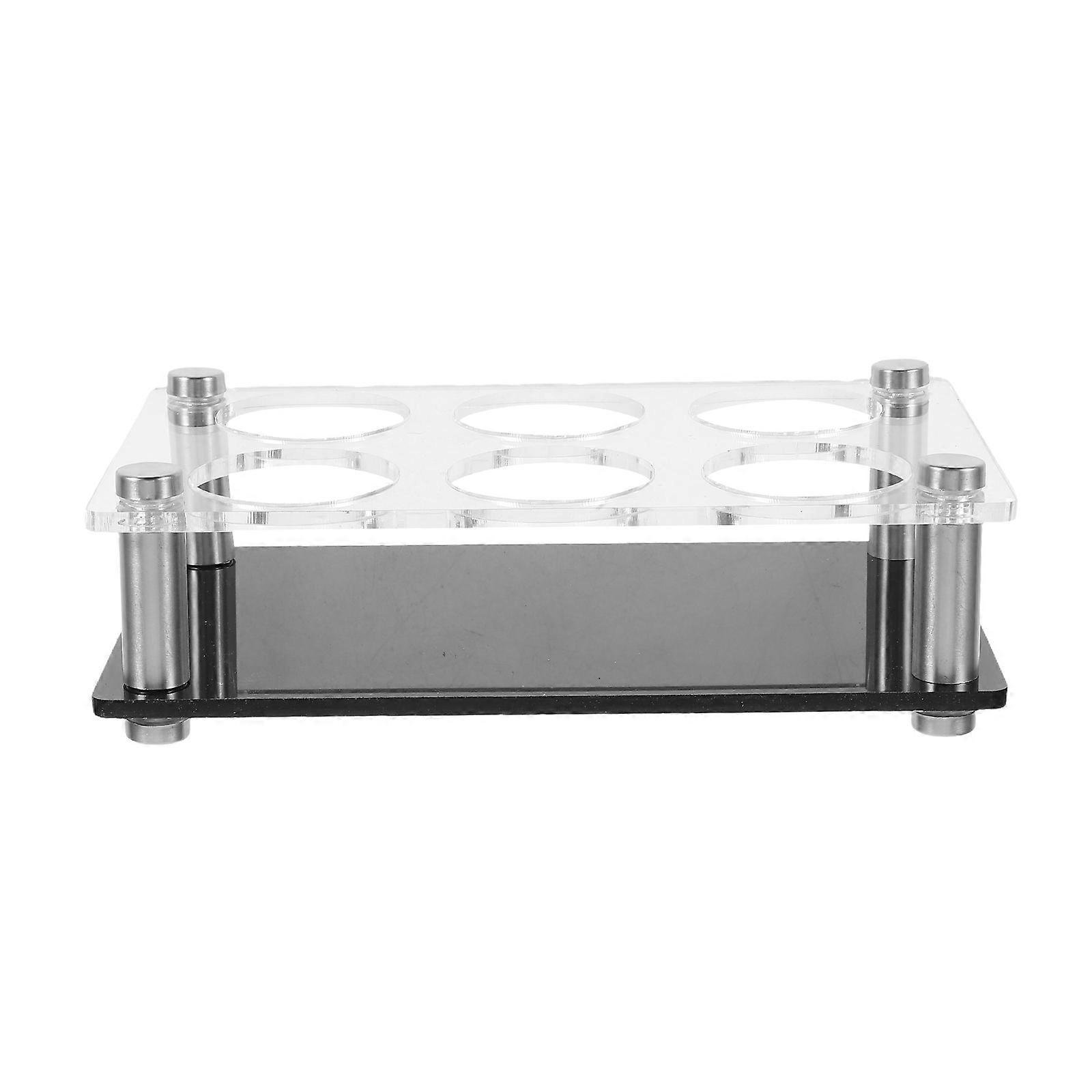 Acrylic Holder Tray for Storage Use with 6 Display Holes