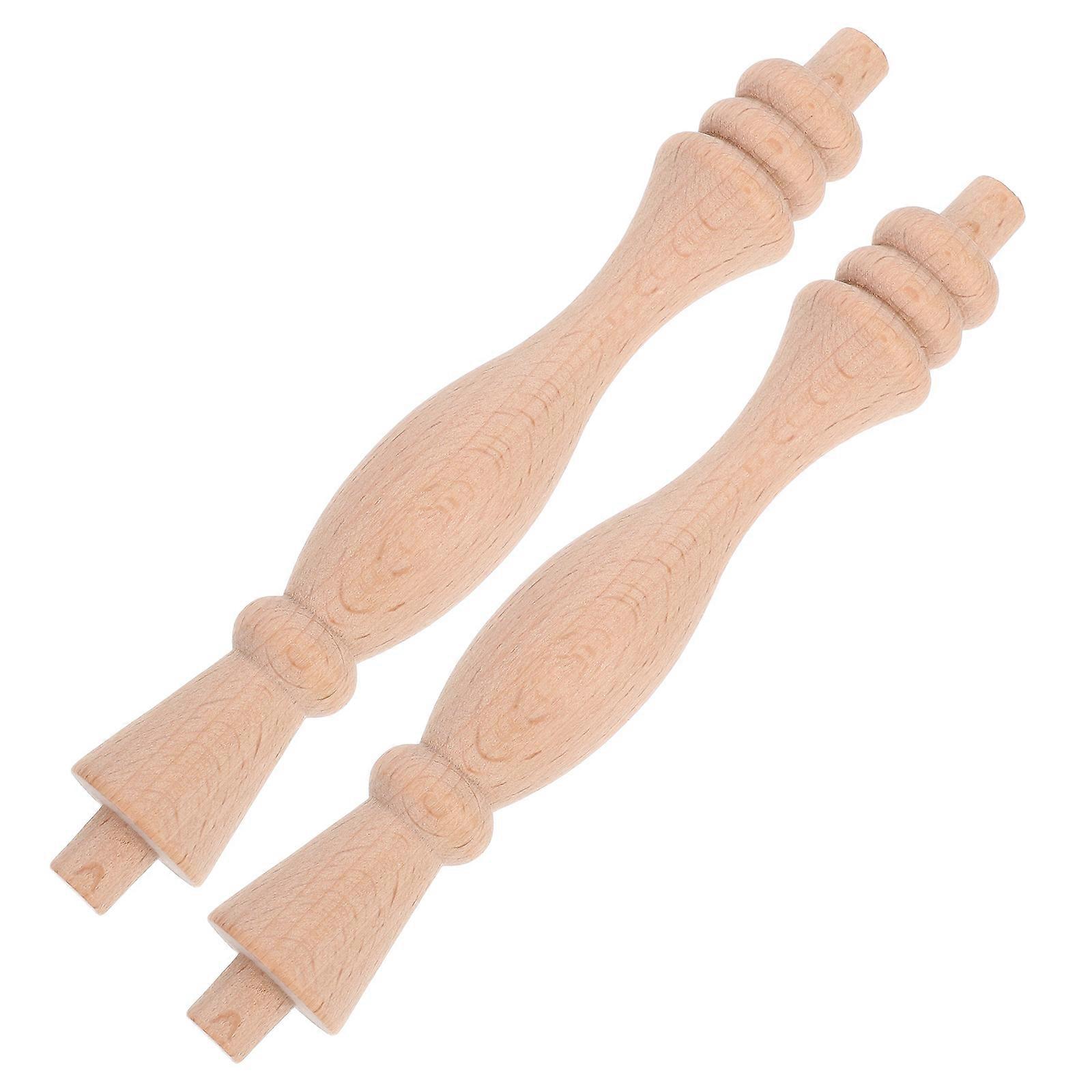 Wood Balusters for Cabinet Use Featuring Roman Column Style 2Pcs Set