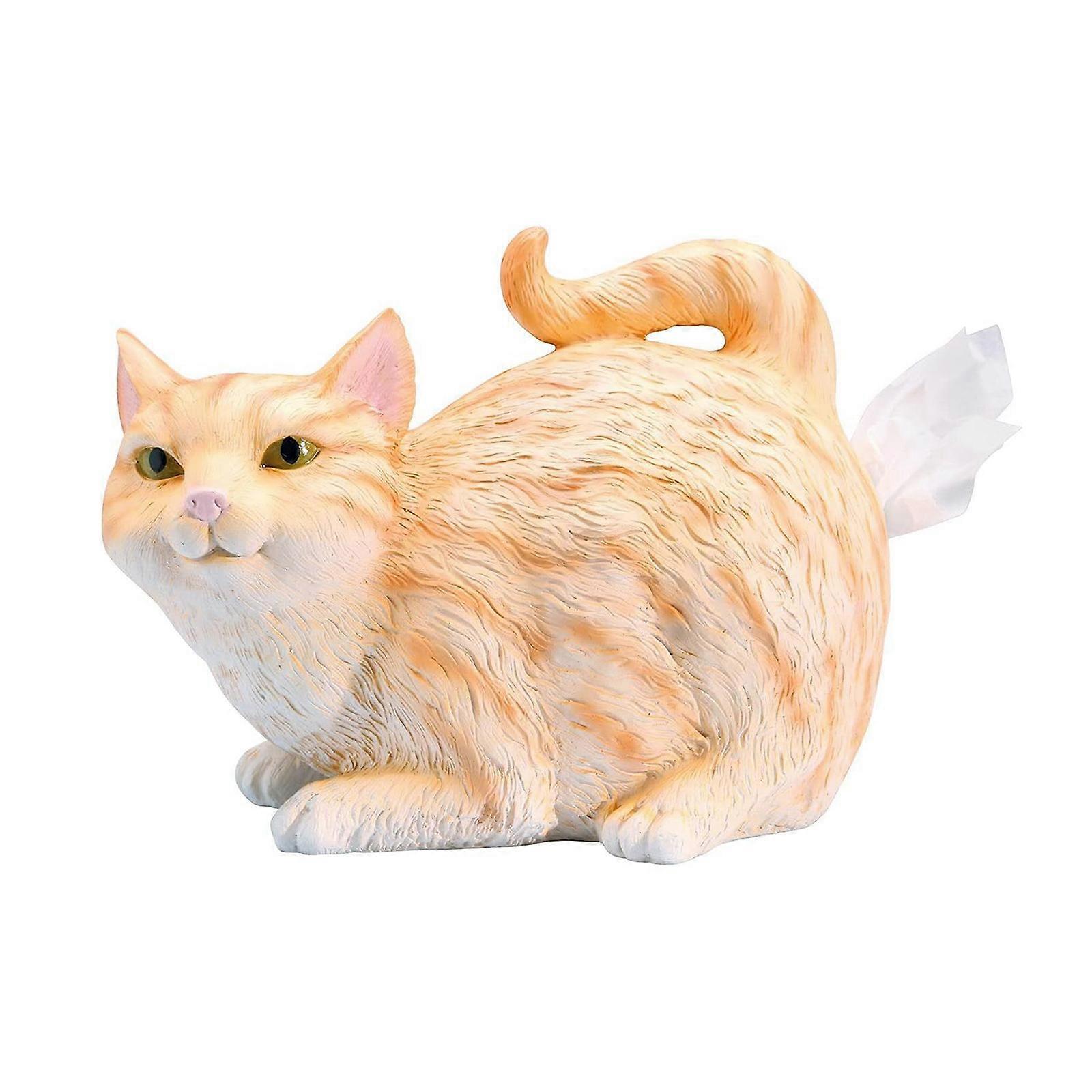 Cat Tissue Box Cartoon Creative Cat Butt Tissue Box- A