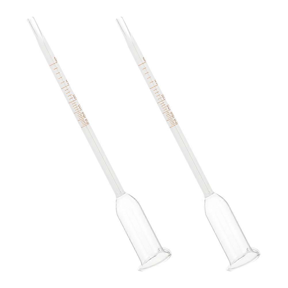 Alcohol Tester Glass Hydrometer for Home Use 2Pcs Accurate Measuring Tool
