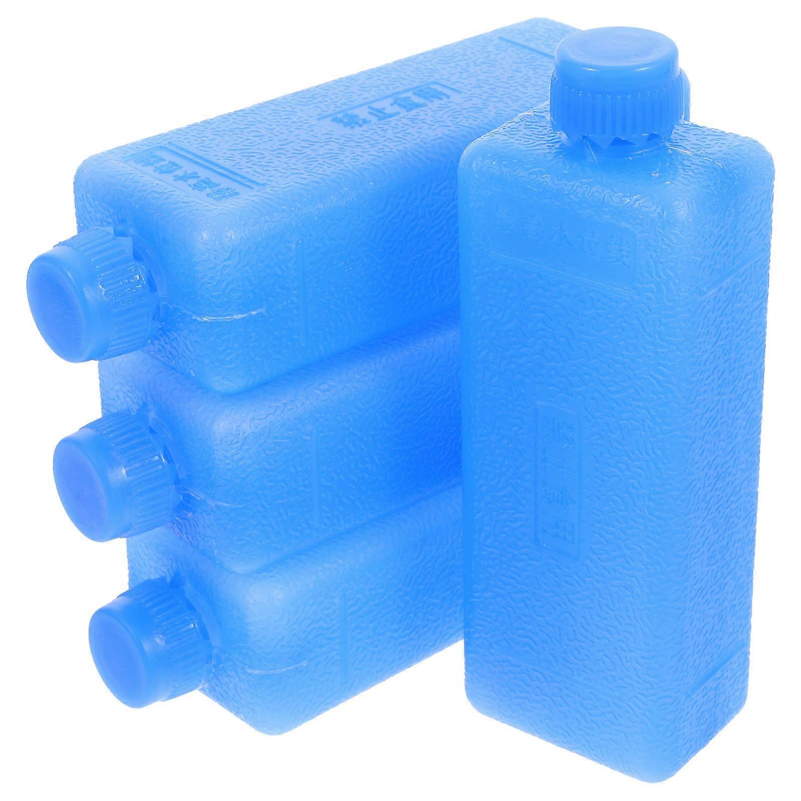 Cooling Ice Containers Freezer Pack for Cooler Use 4Pcs Blue Pe