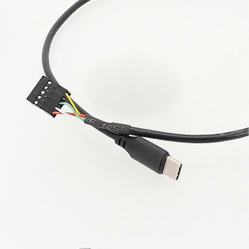 2Pcs USB 9Pin to USB Type C Cable for Computer Motherboard to USBC Secondary Screen PC LCD Screen 9Pin USB Cable Adapter