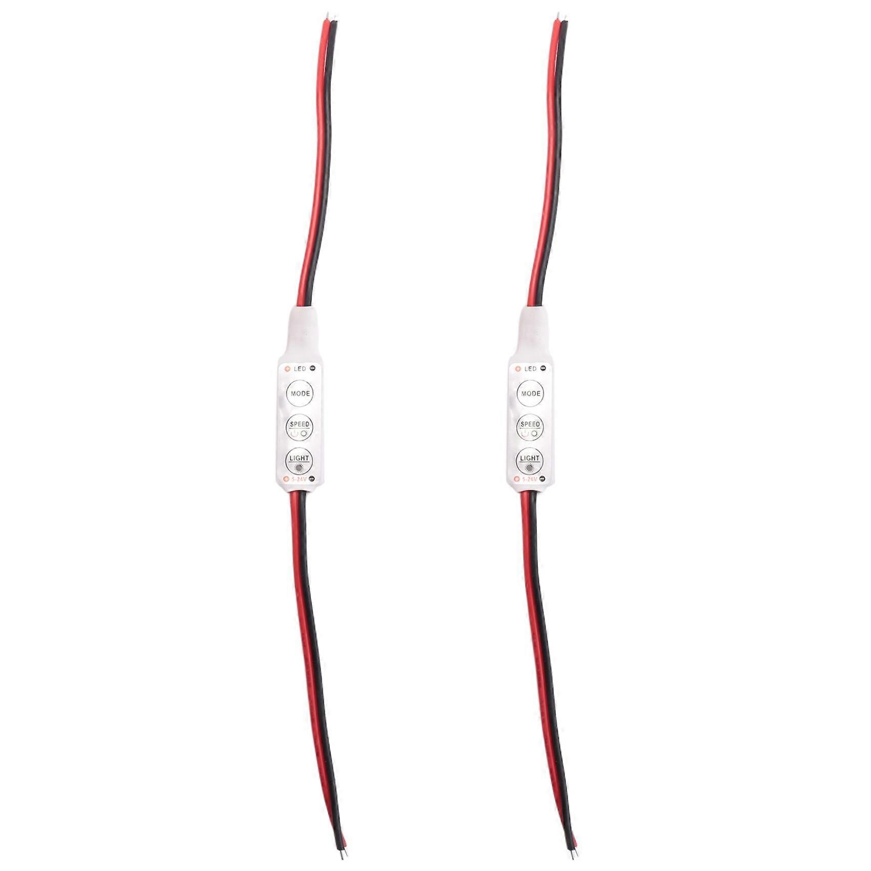 2X LED Dimmer 12A 12V-24V for LED Strips Monochrome Controller