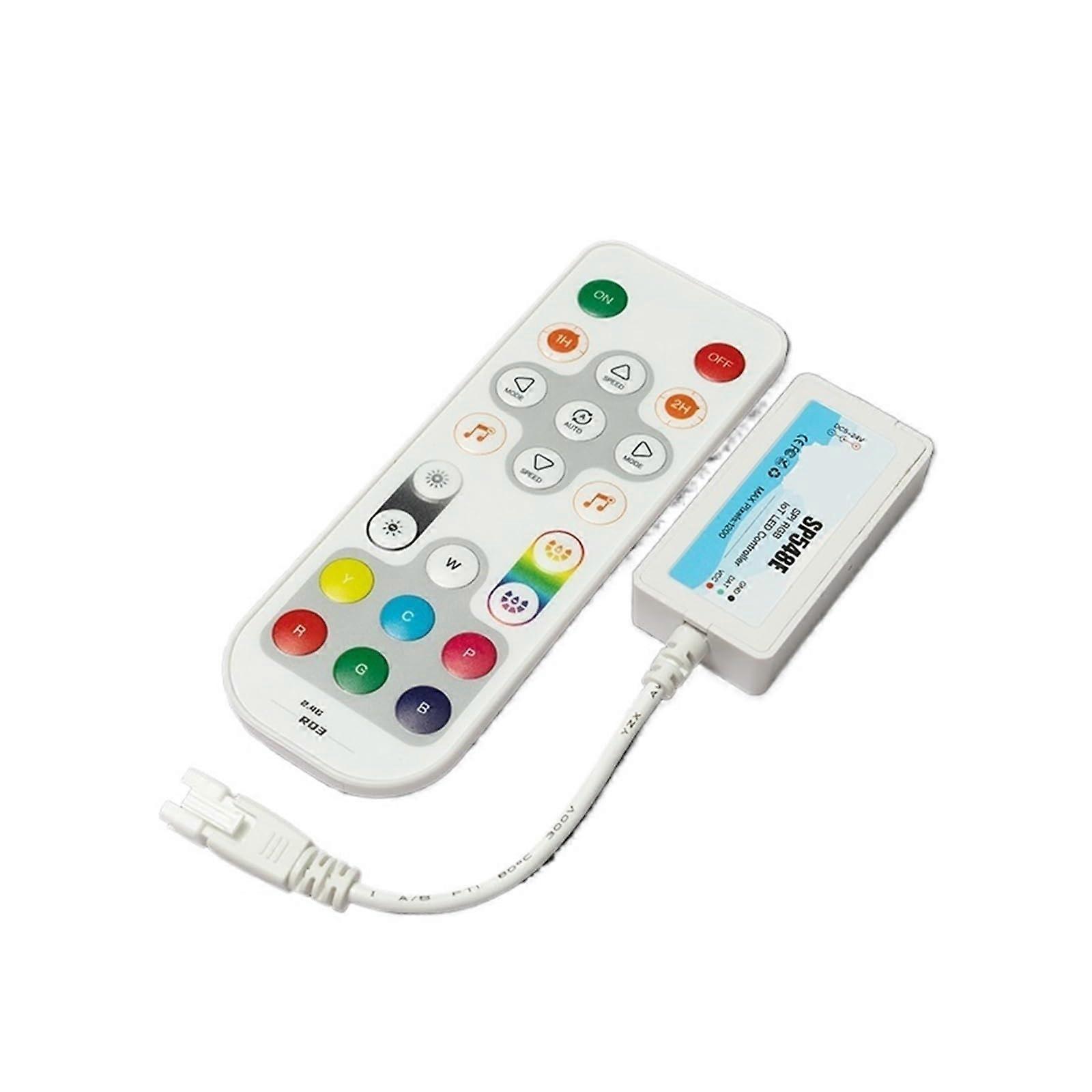 Magic Color LED Dimmer Controller with Music Sync and Remote for Full Color Lighting