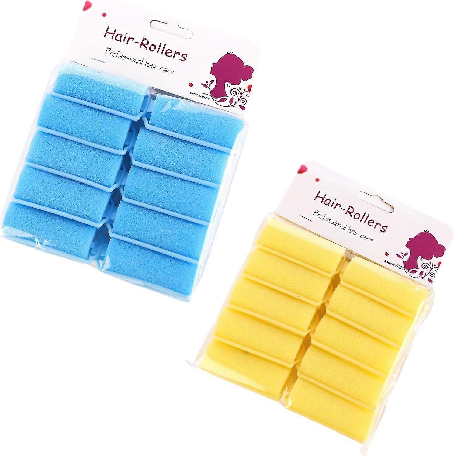 20PCS Foam Hair Rollers No Heat Curlers Soft Sponge for Overnight Comfortable Curling