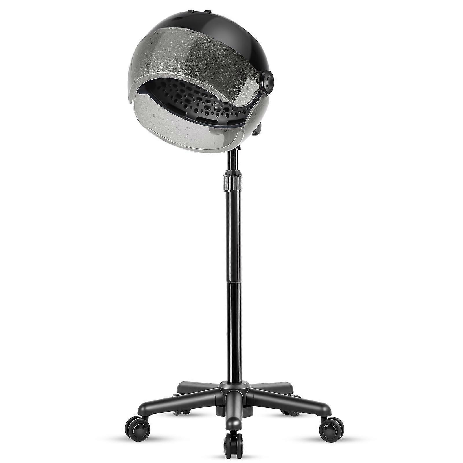 Professional Hooded Hair Dryer with Ionic AntiFrizz, Adjustable Stand and 3 Heat Modes for Salon or Home