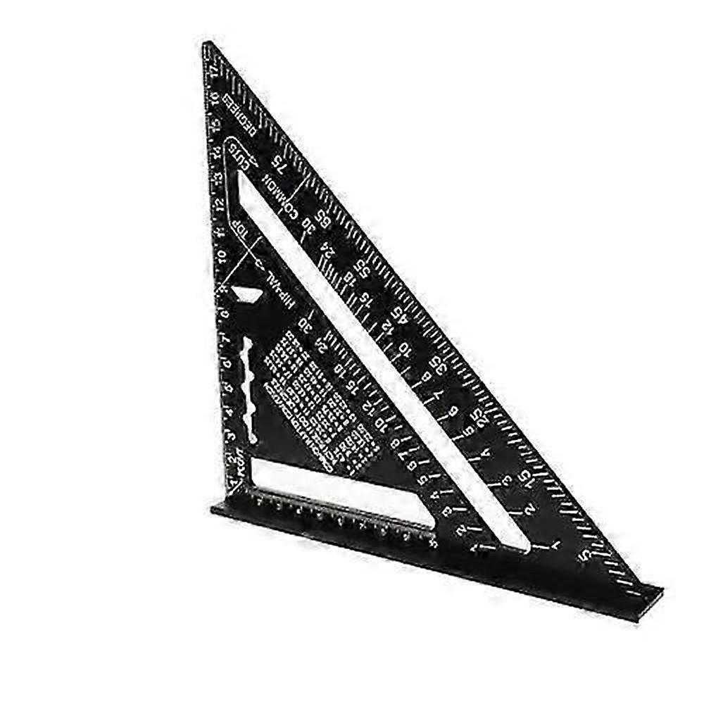 Aluminum Alloy Multi-Function Triangle Ruler with Protractor, Square, and Saw Guide