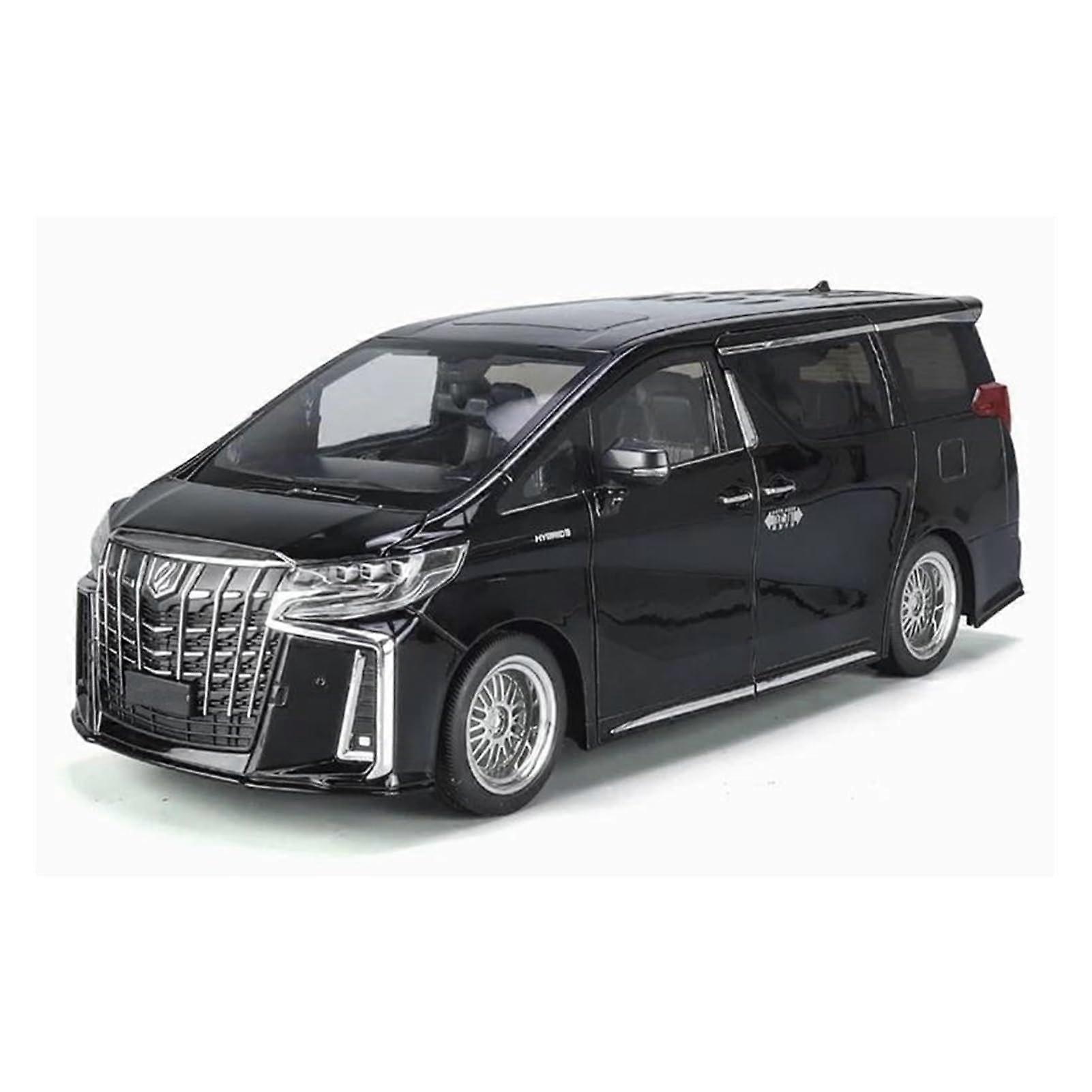 1:18 Diecast Model Car Alloy MPV Collectible with Opening Doors Black