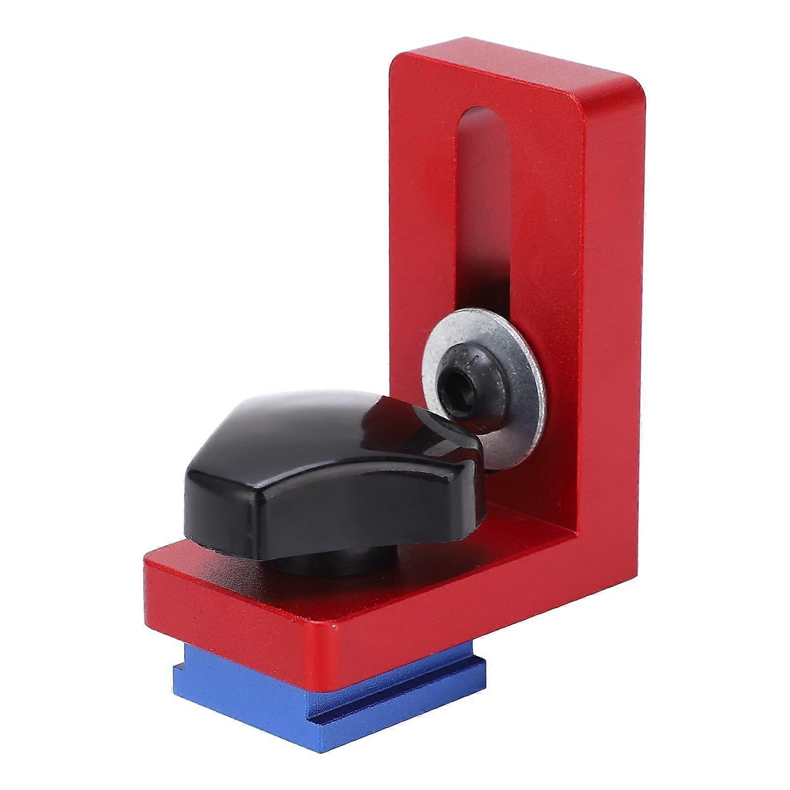 30 Type Aluminum T Track Stop Block with Quick Lock for Precise Woodworking Rail Positioning