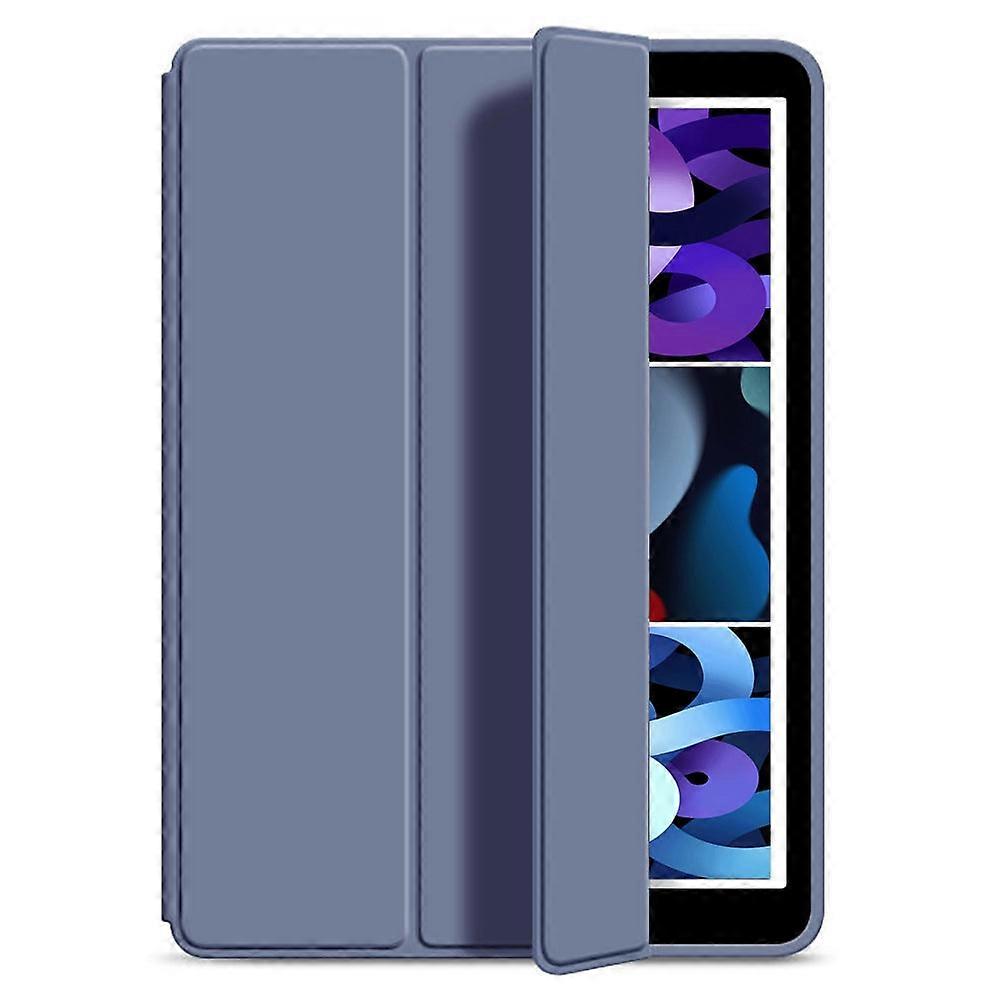 Case For Ipad Mini6/mini7 8.3" Tri-fold Side Sticker Lavender Gray Soft Silicone Leather