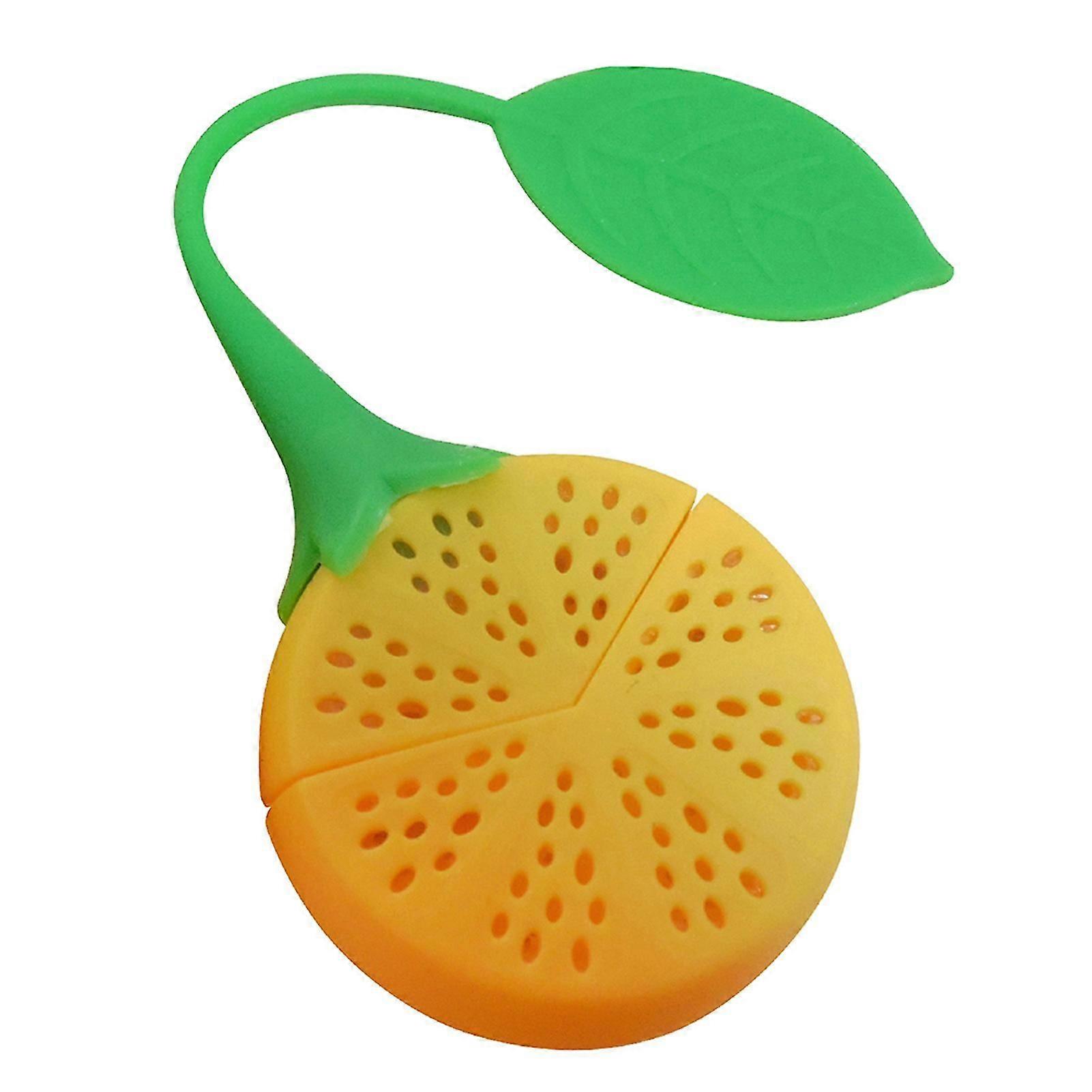 Tea Strainer Lemon Shaped Heat-resistant Silicone Loose Leaf Filter Tea Infuser For Kitchen