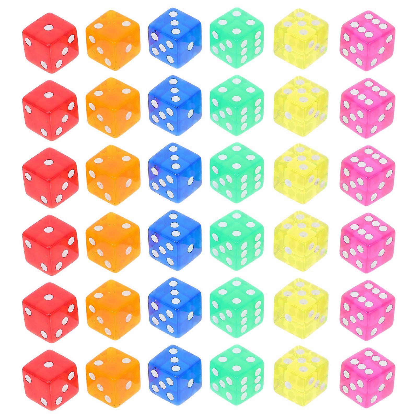 36Pcs Transparent Acrylic Set for Learning and Board Game Accessories