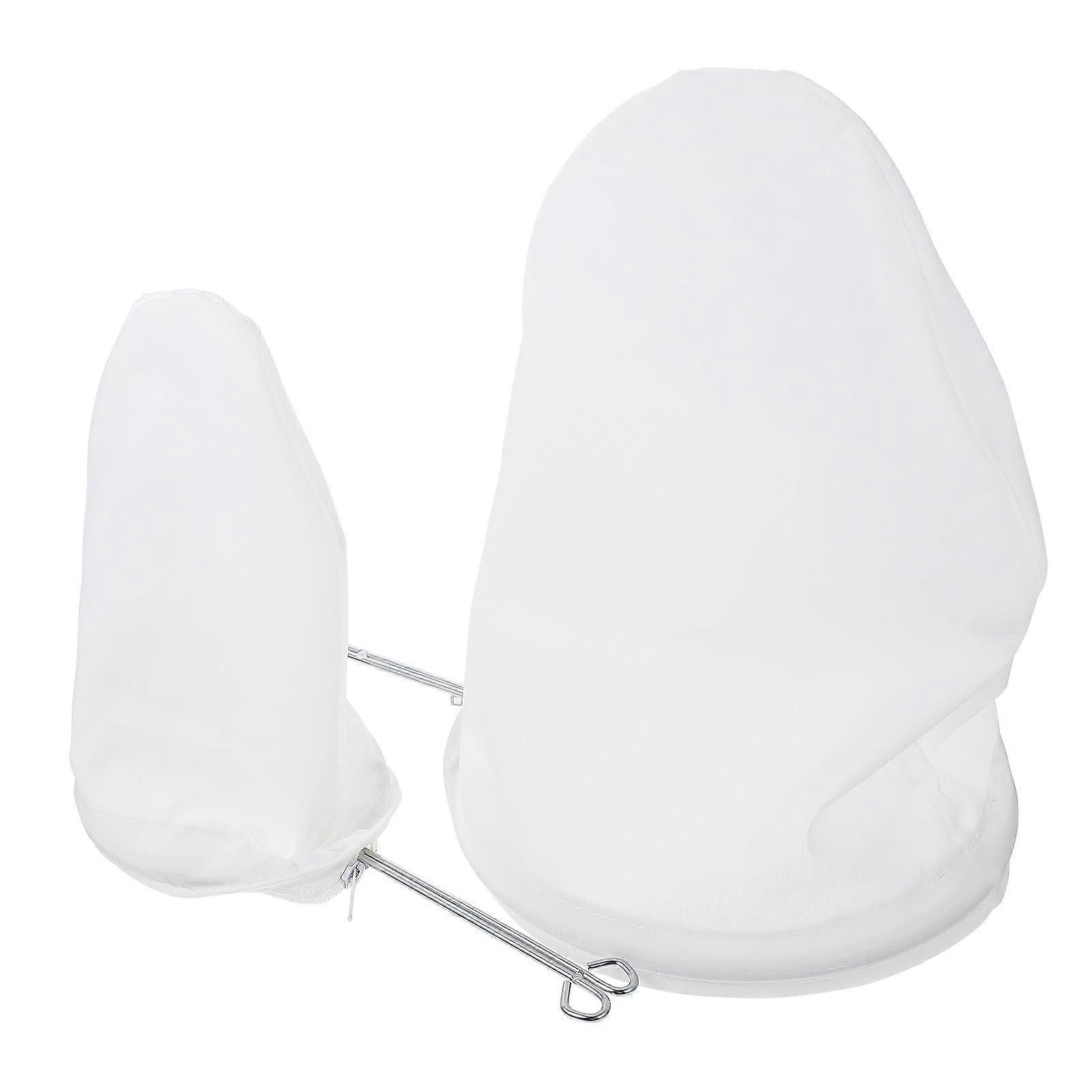 2Pcs Coffee Filter Bags with Steel Ring Handle, Fine Mesh Reusable Tea Strainers for Loose Leaf Brewing