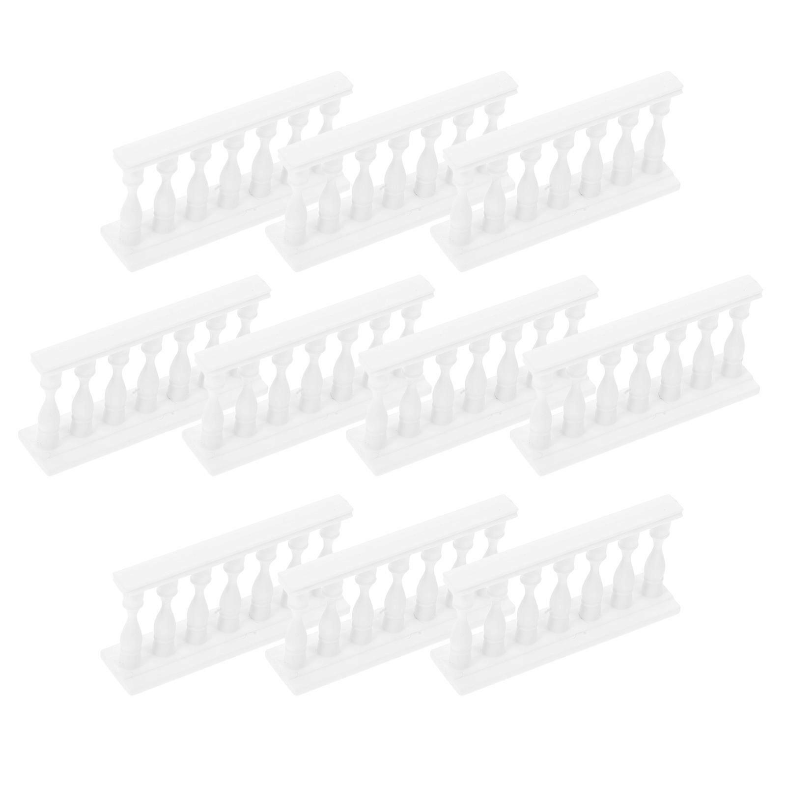 Sand Table Model Building Materials Miniature Fence for Decoration 10Pcs Plastic