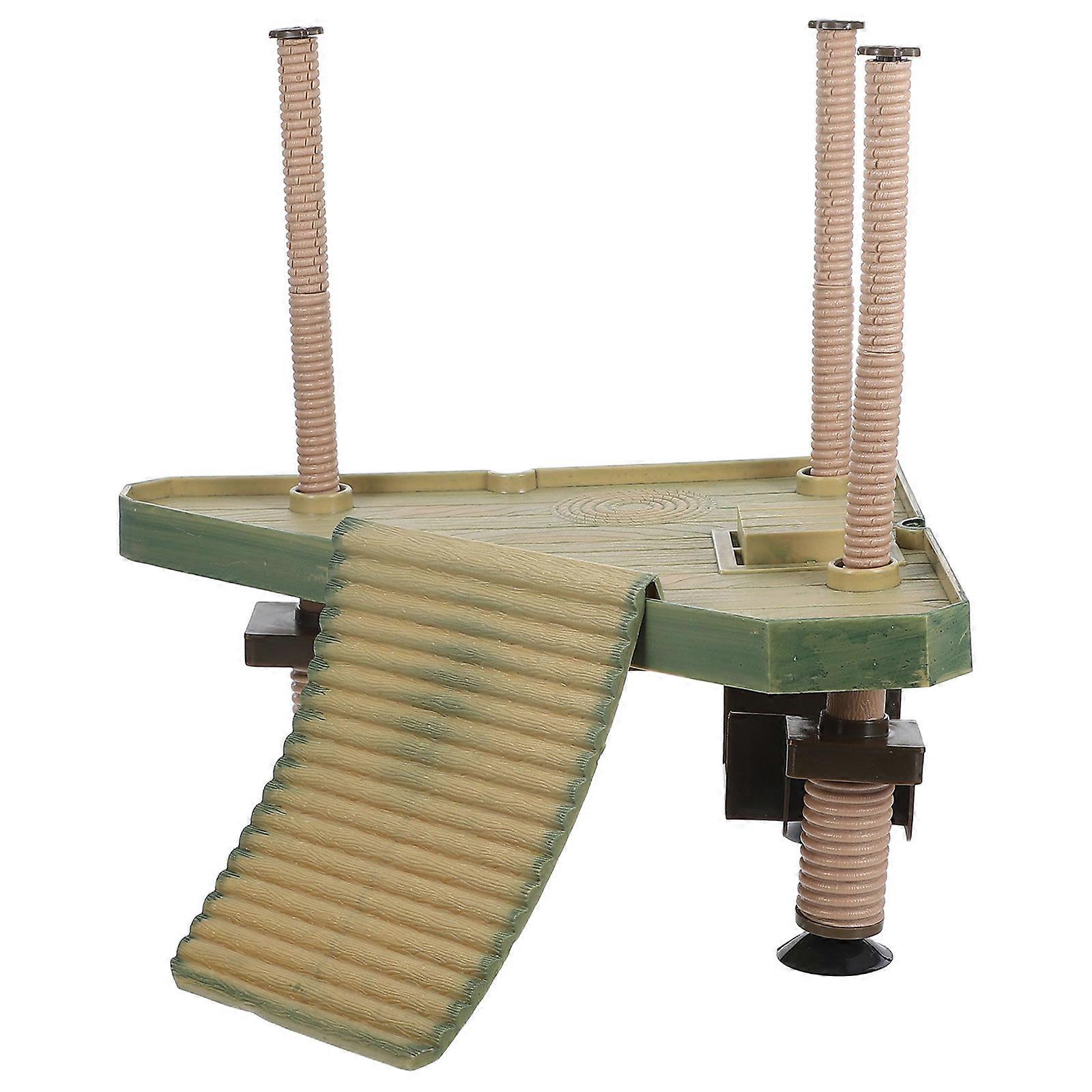 Turtle Basking Platform Sunbathing Dock for Turtle Tank Durable Floating