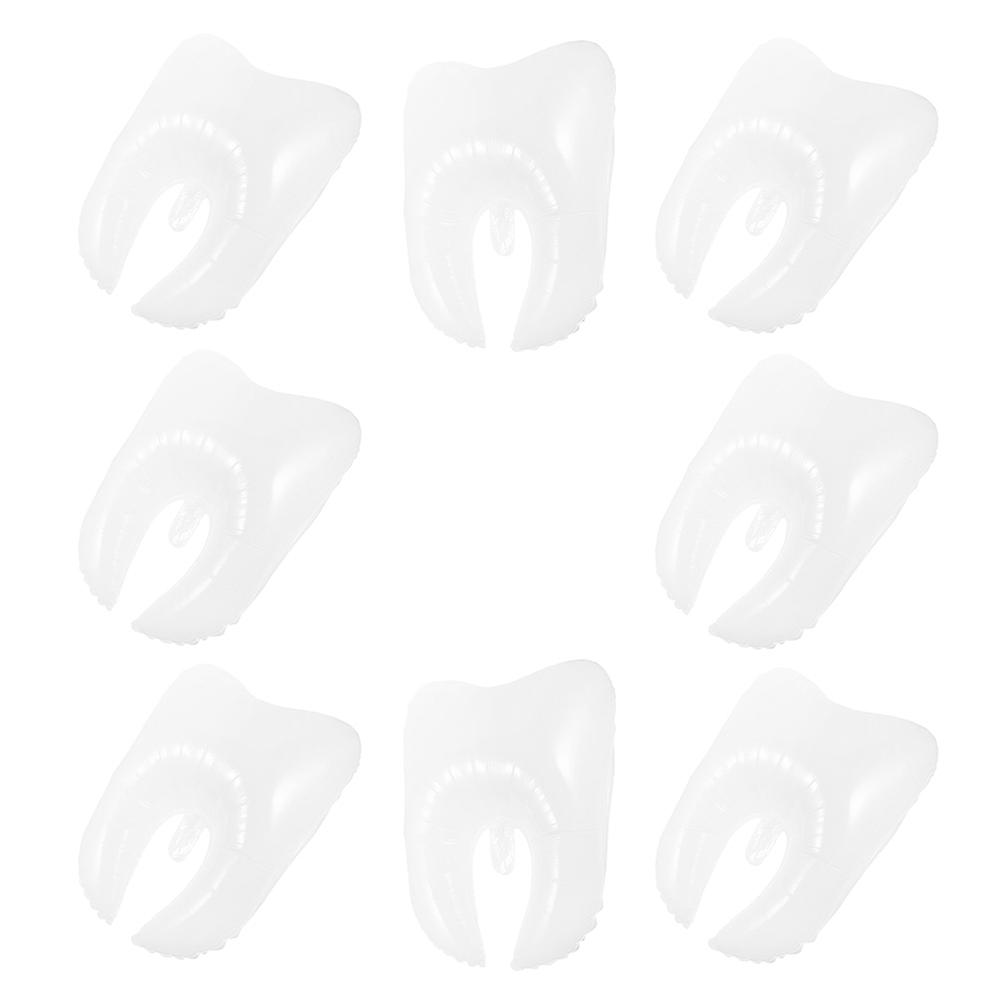 Party Decoration Tooth Balloons White Large Balloons 8Pcs Set