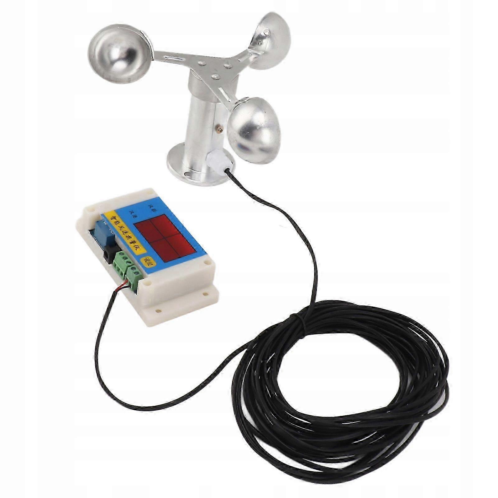 Windgeschwindigkeits-Alarmgerät 3 Lüfterblätter Anemometer ey