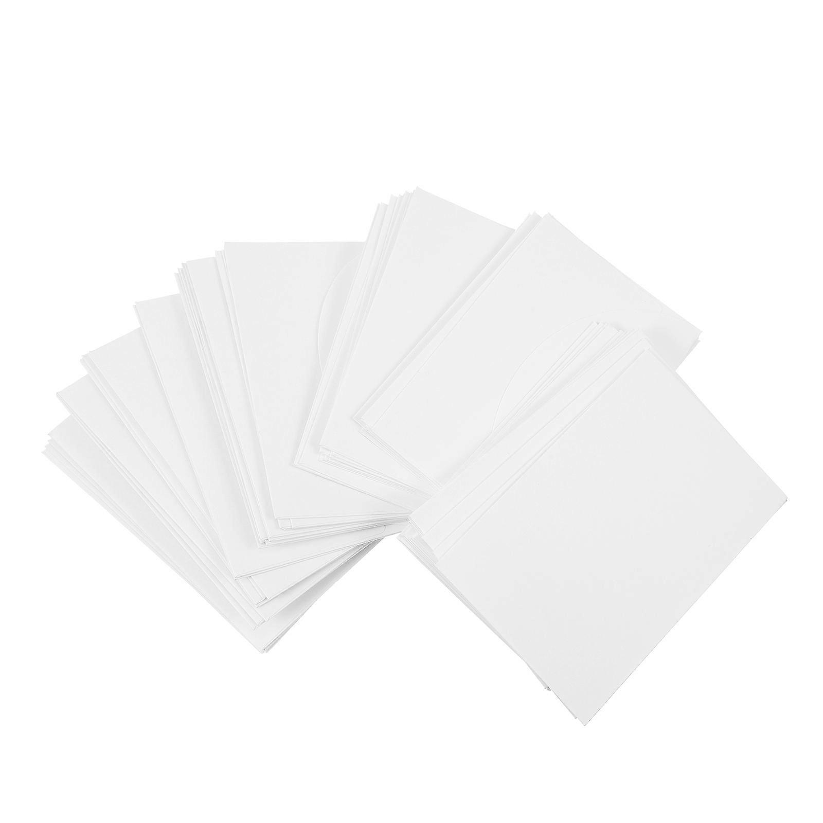 White Paper File Envelope for Storage 100Pcs Paper Document Storage Pocket