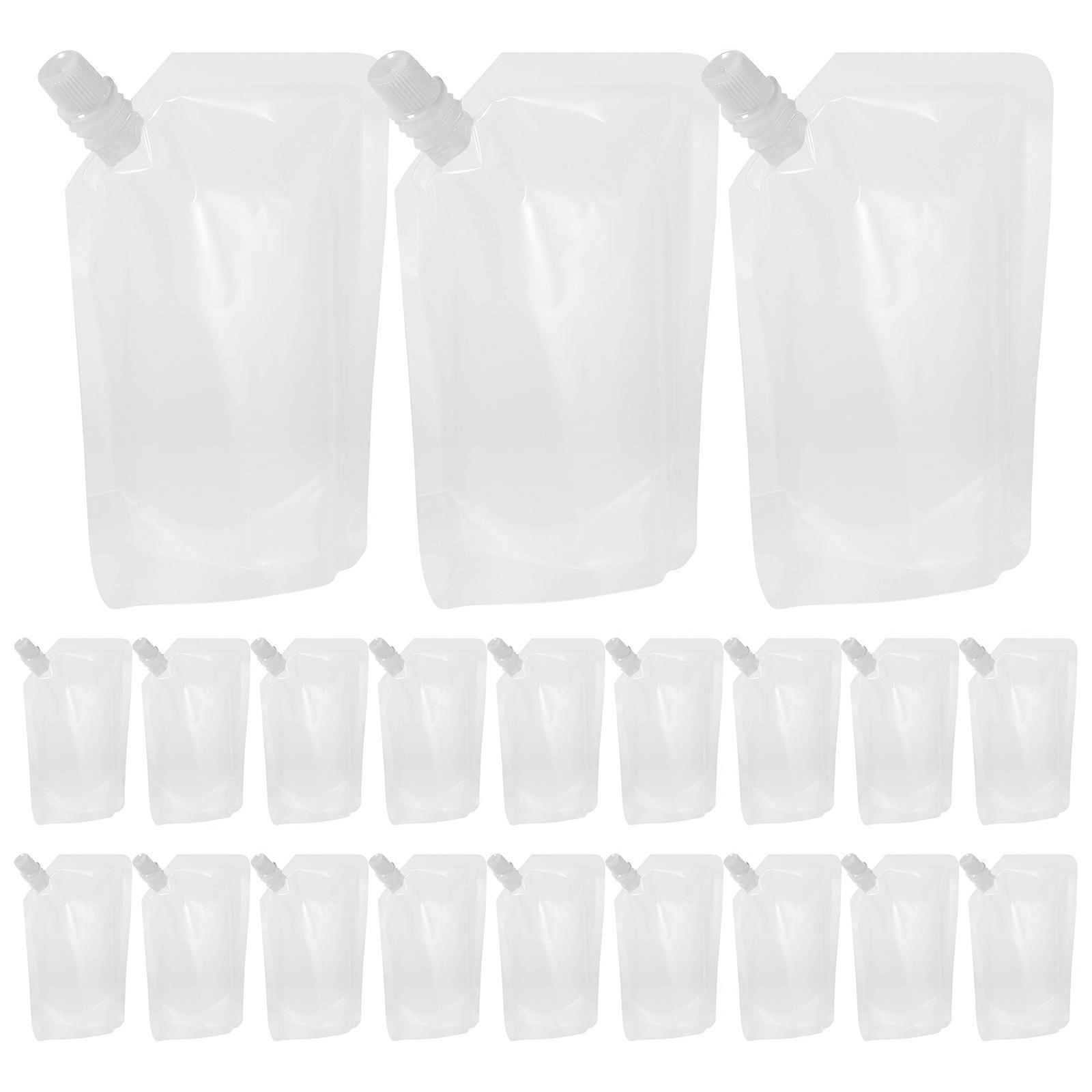 Wine Pouch Bag Drinking Flasks for Storage Use 50Pcs Transparent