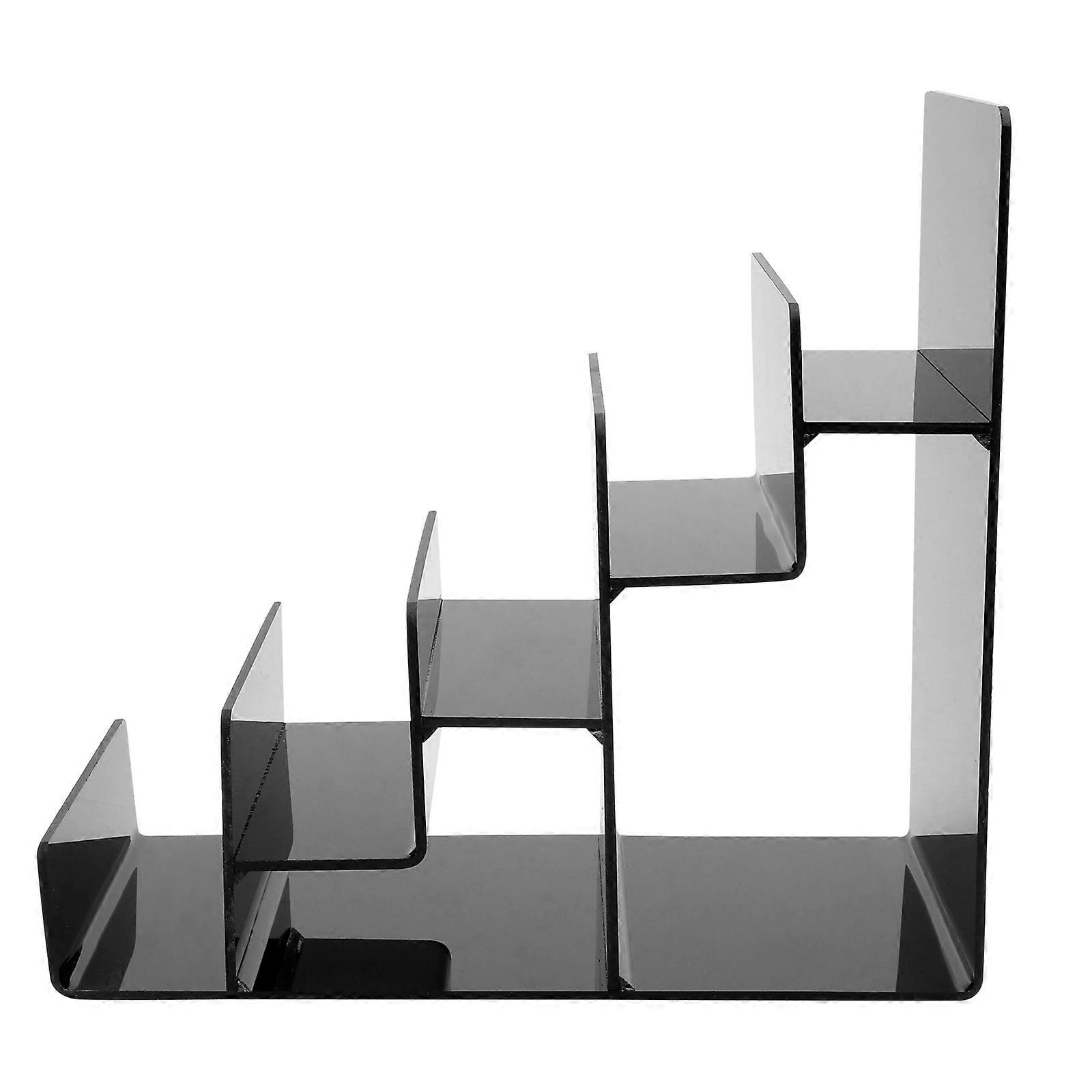 Black Makeup Rack Acrylic Display Rack for Storage Using 1Pcs