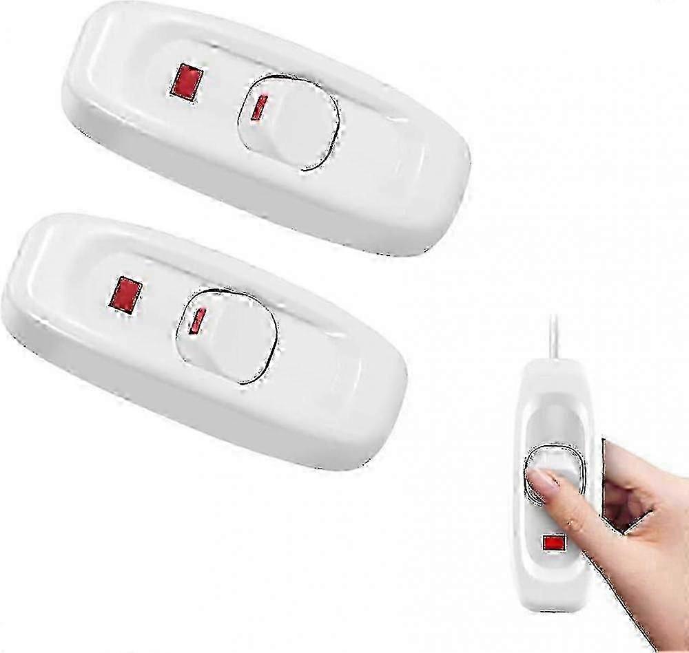 2pcs In-line Switch, for Lamp Lighting with LED Indicator, Easy Installation