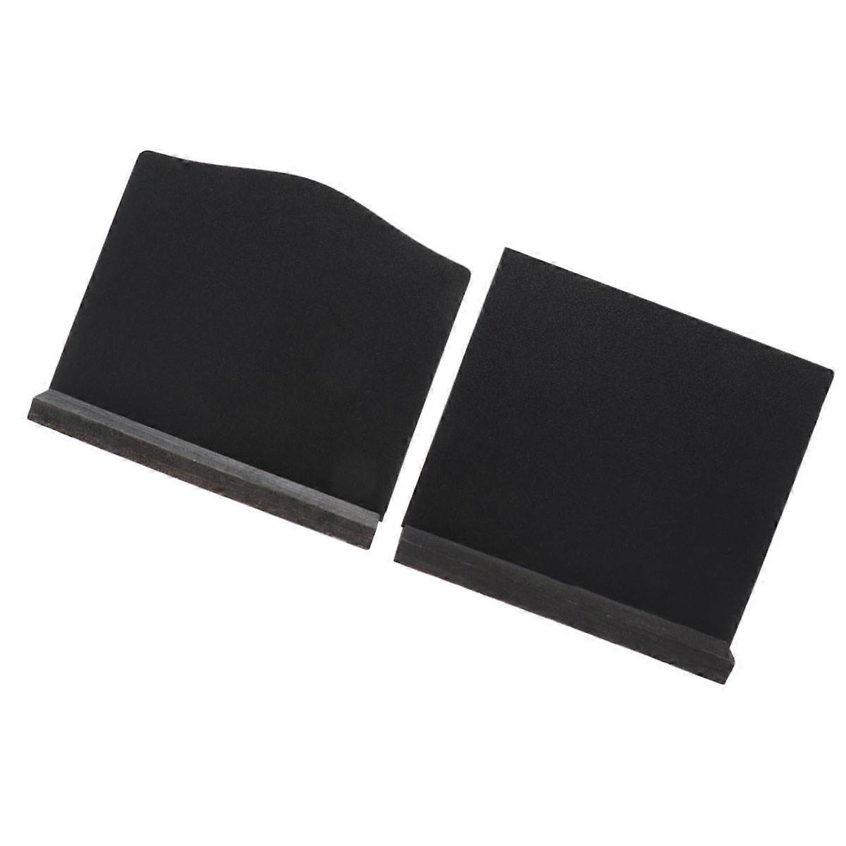 Double Side Small Wooden Blackboard for Chalk Message 2Pcs with Base