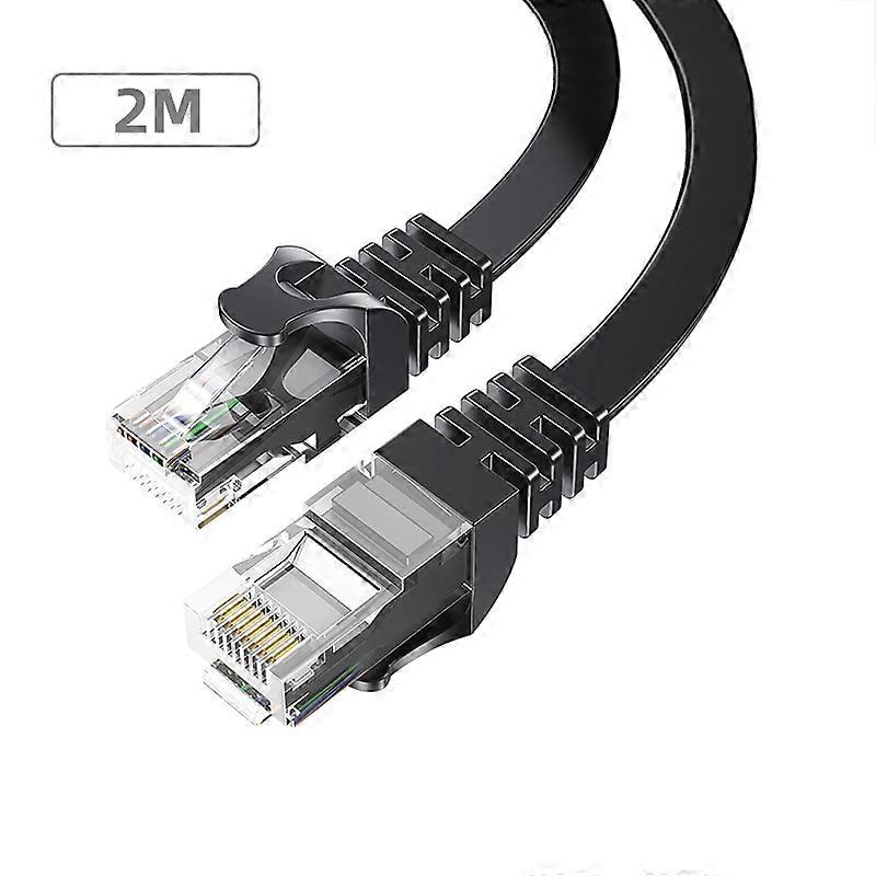 ESSAGER 2m Ethernet Cable Cat 6 Lan Cable RJ45 Network Patch Cord for PC Computer Router