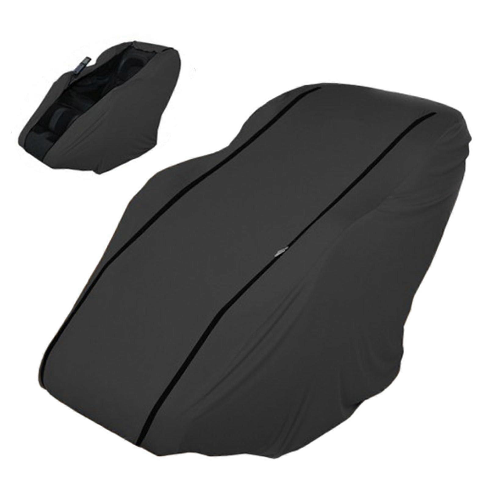 Universal Stretch Massage Chair Cover Black, Full Coverage Protector with Secure Elastic Fit