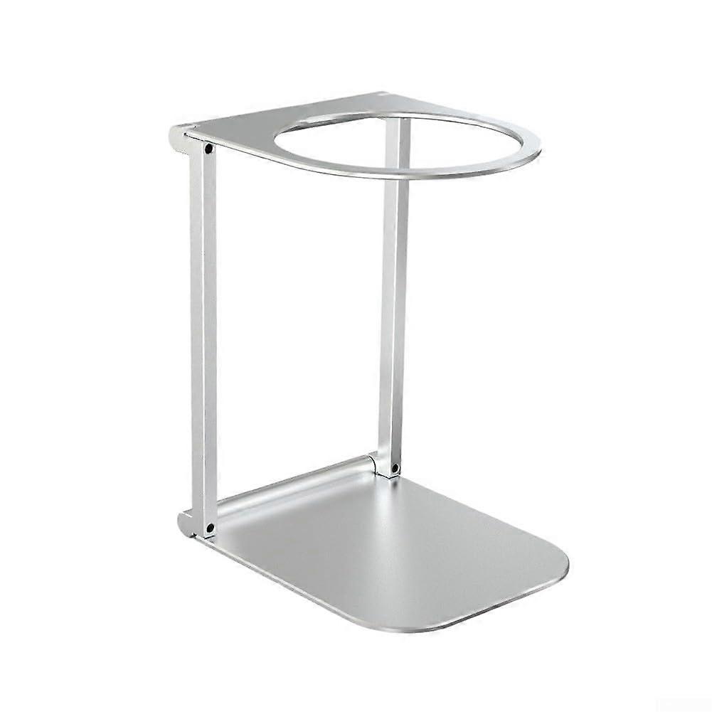 Foldable Aluminum Coffee Machine Stand for Outdoor Brewing, Lightweight Stable Support 6.4cm Silver